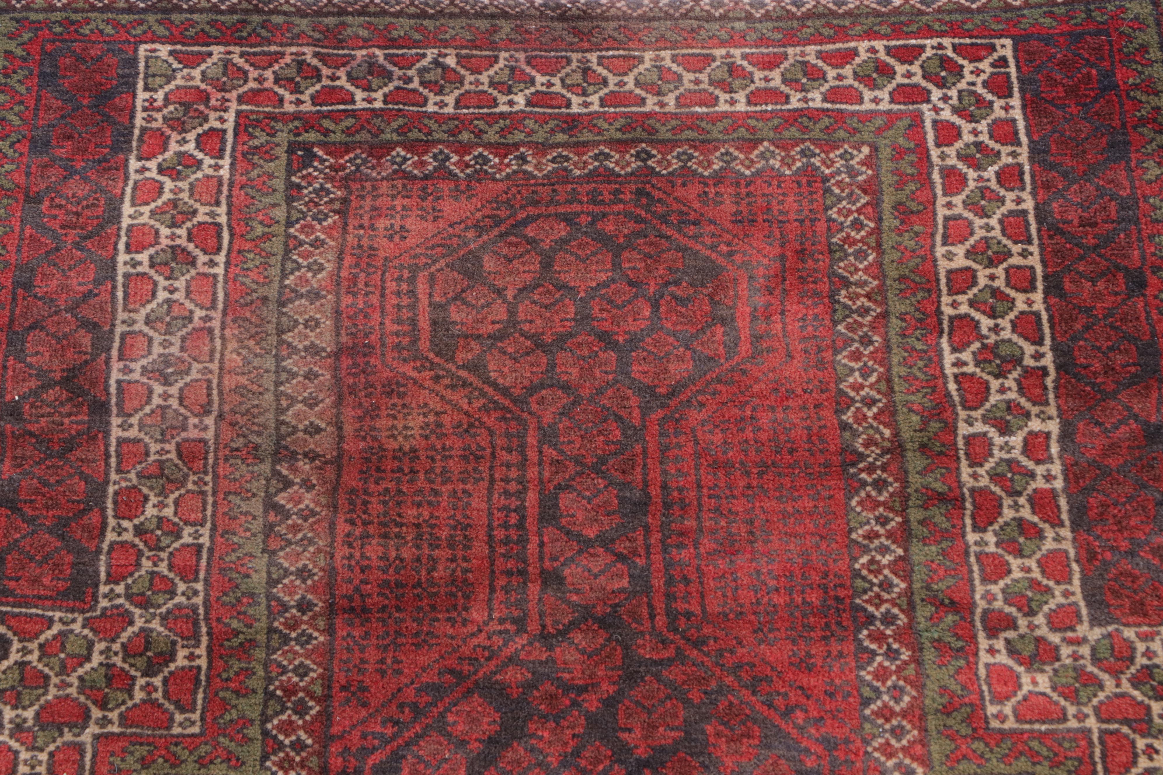 2'9 x 4'7 Hand-Knotted Afghan Accent Rug