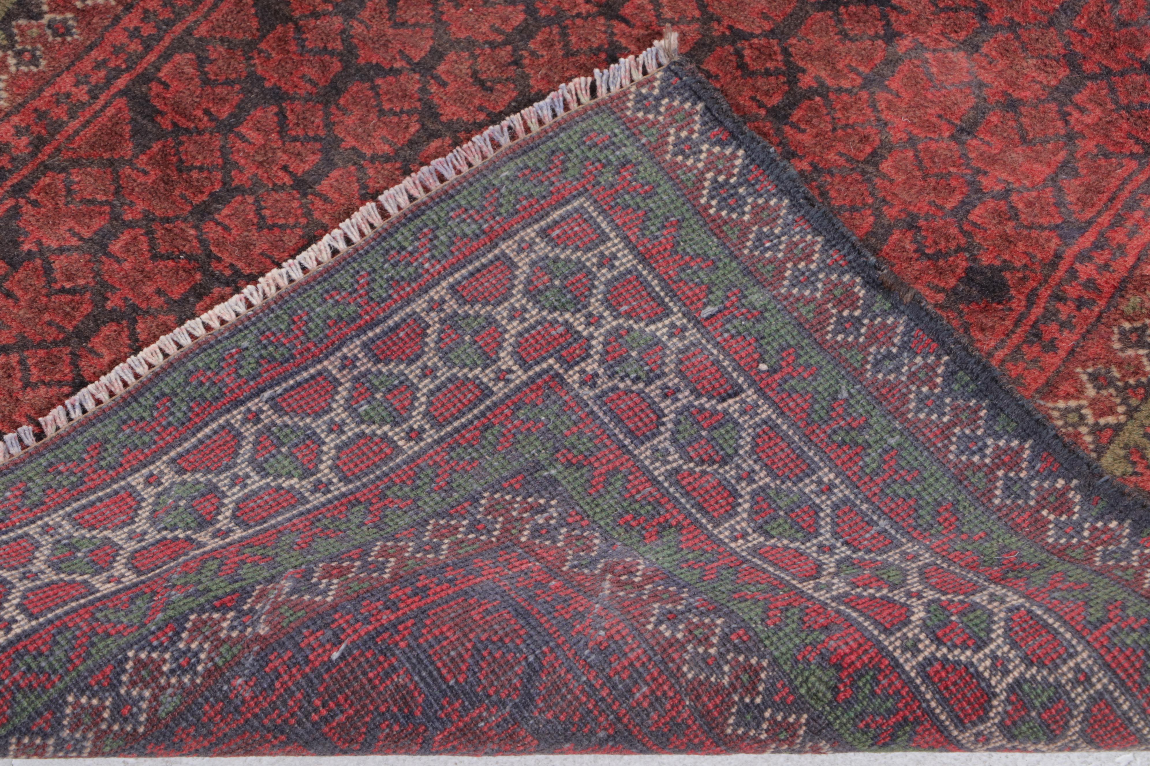 2'9 x 4'7 Hand-Knotted Afghan Accent Rug