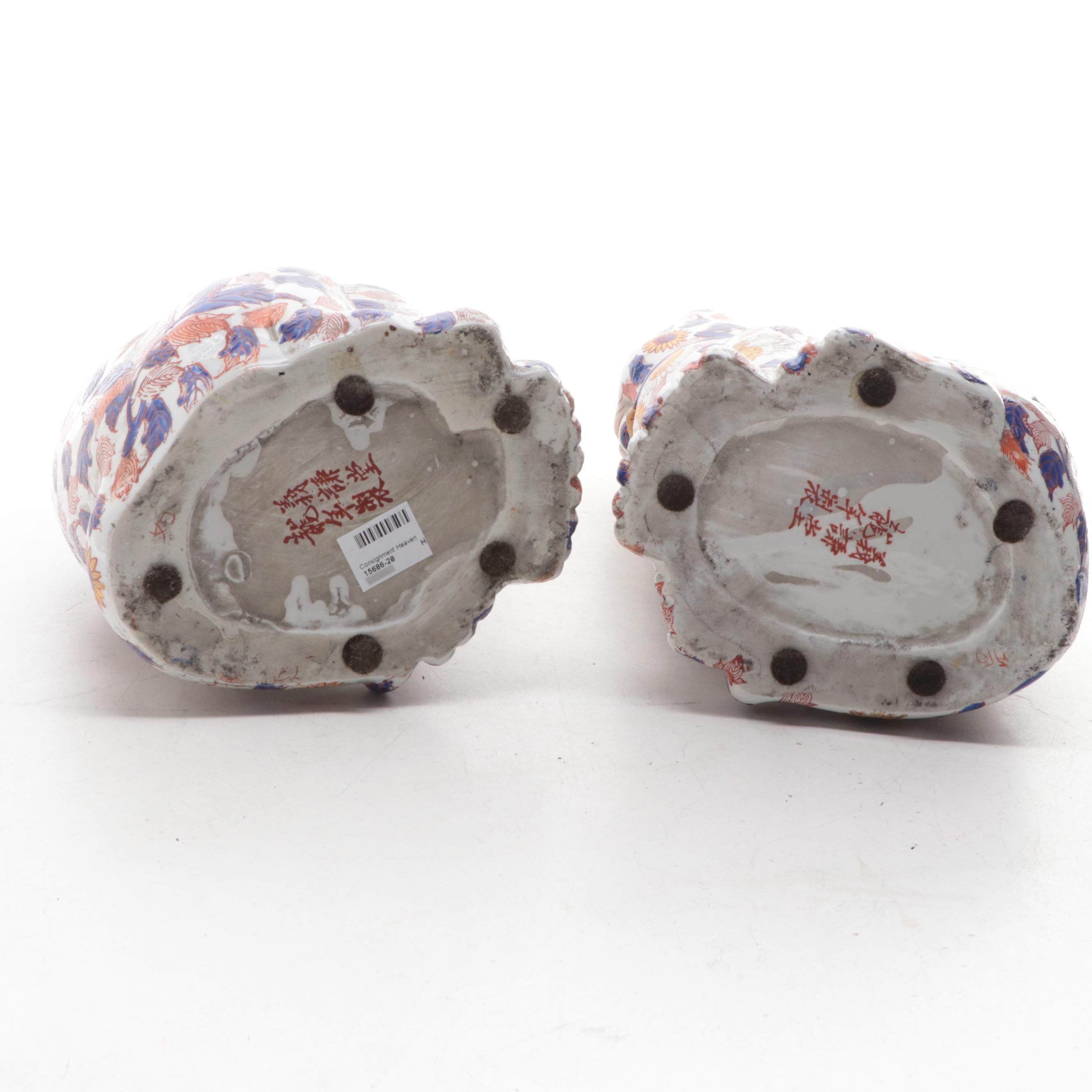 Japanese Porcelain Imari Cat Figurines