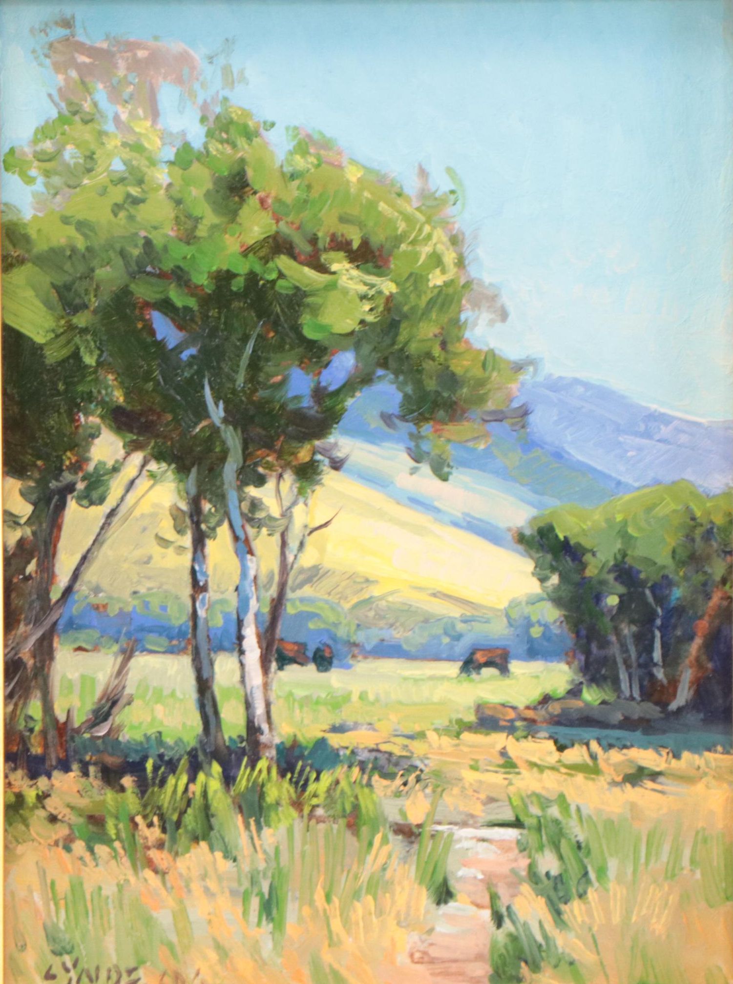 Taylor J. Lynde Oil Painting "Safely Graze," 2022