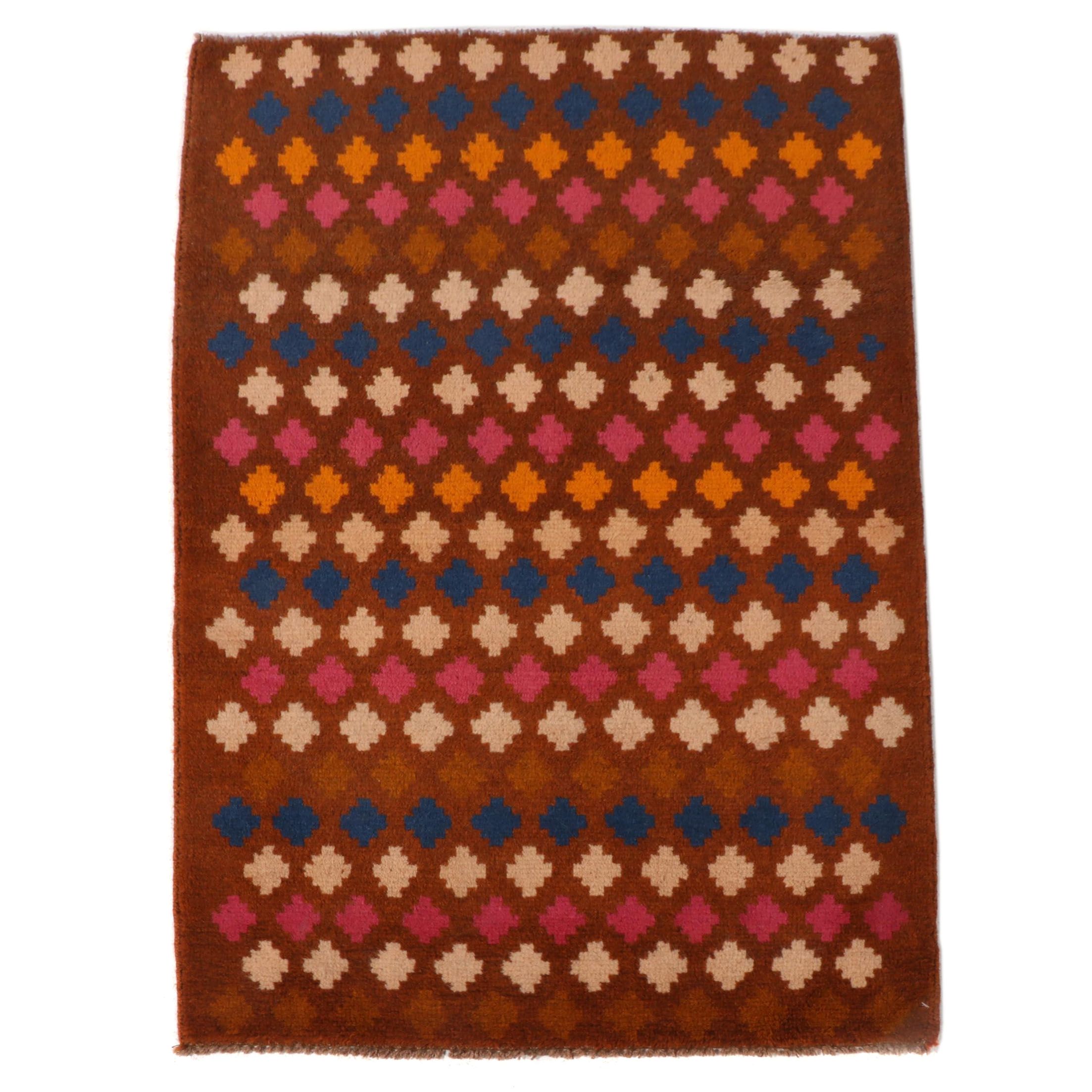 2'10 x 4'2 Hand-Knotted Persian Gabbeh Accent Rug