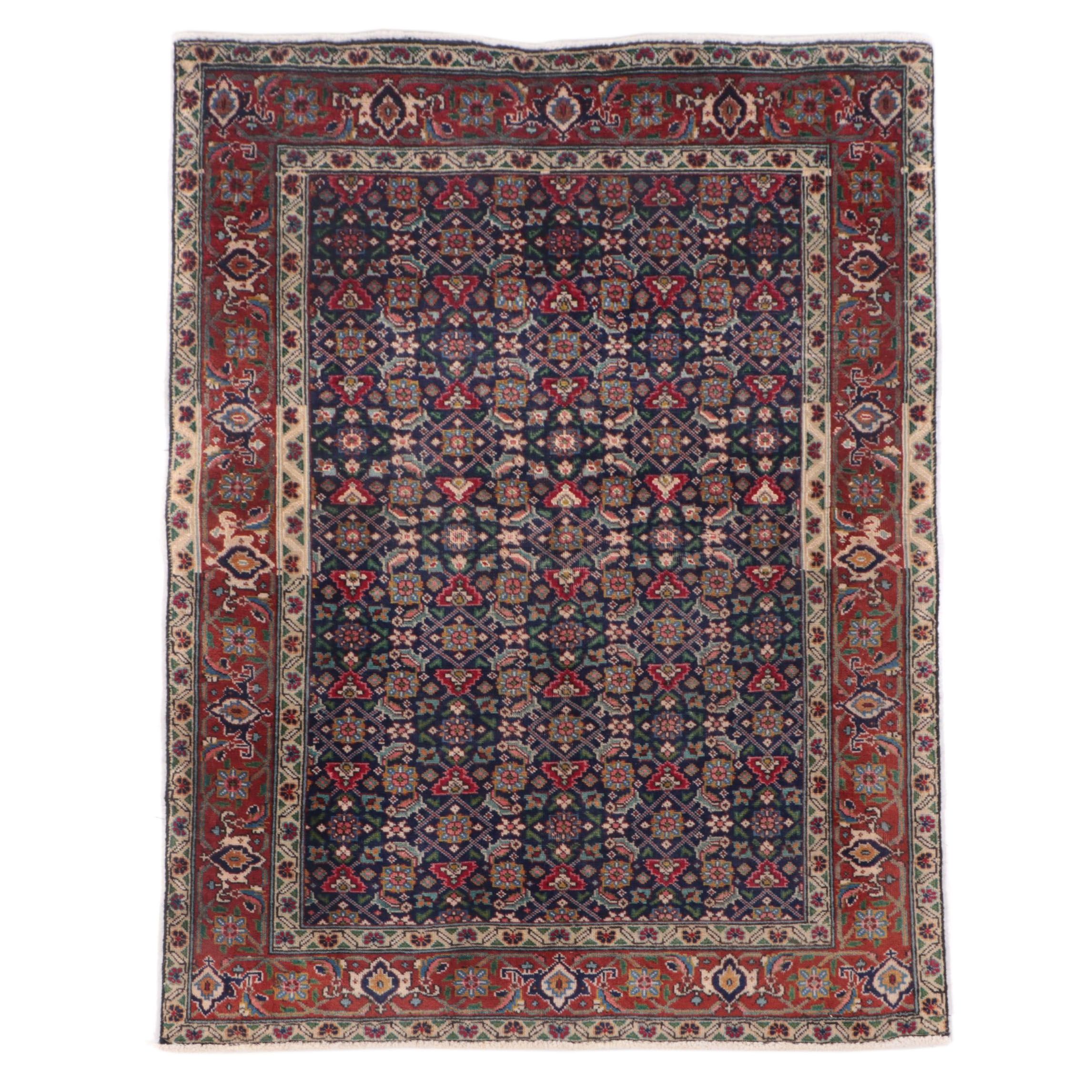 3'1 x 4'6 Hand-Knotted Persian Veramin Accent Rug