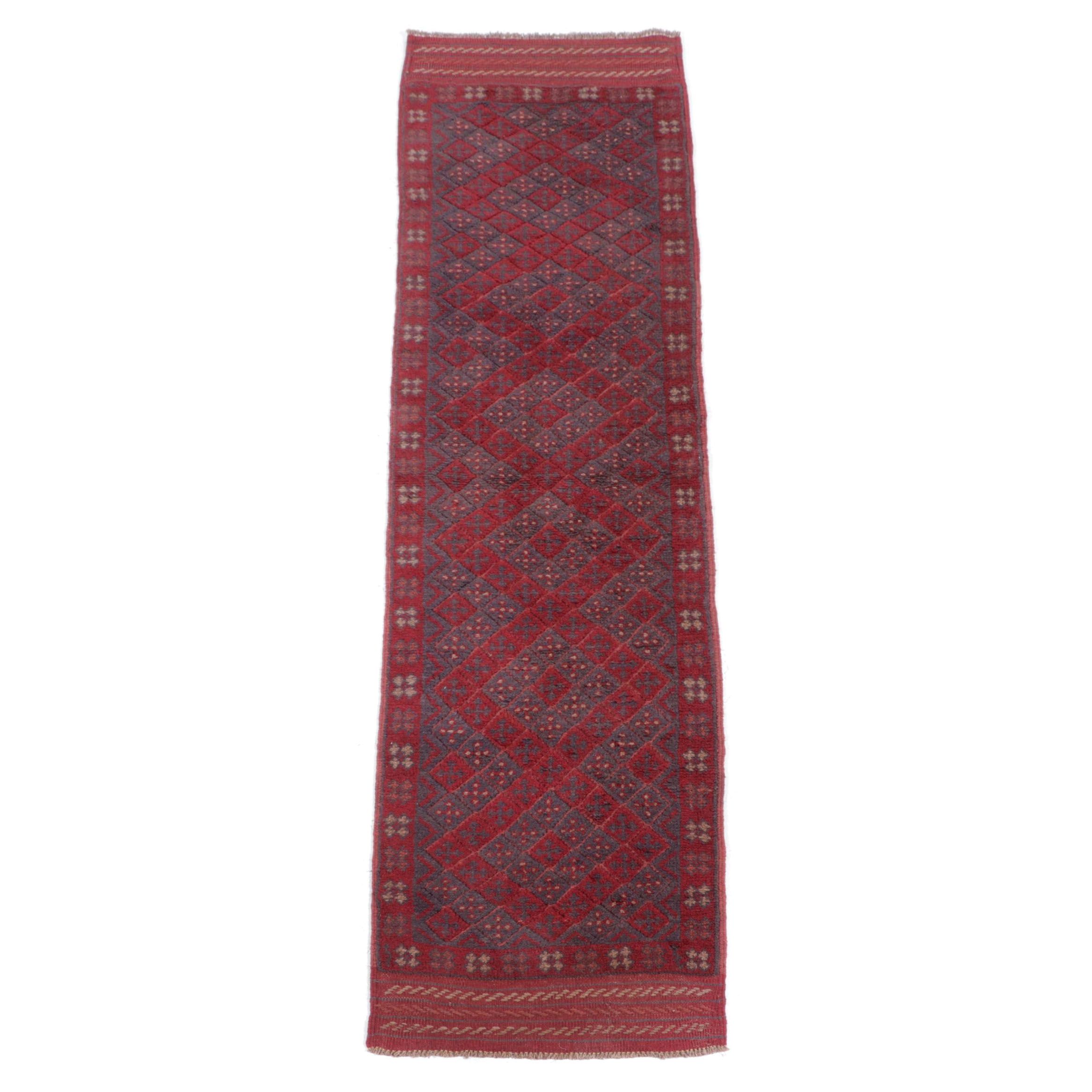 2' x 7'11 Hand-Knotted Afghan Kunduz Carpet Runner