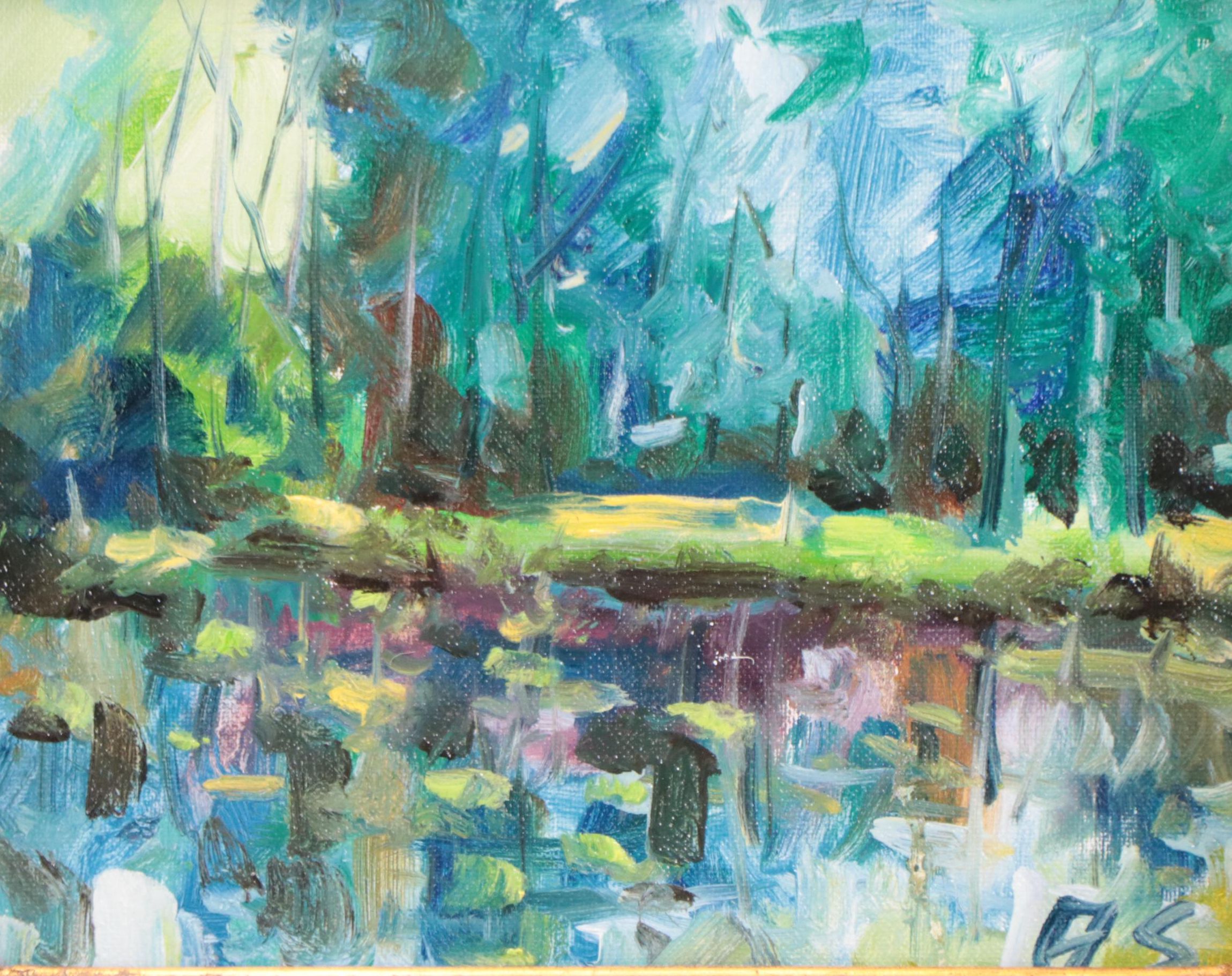 Andrew Semberecki Oil Painting of Forest Landscape