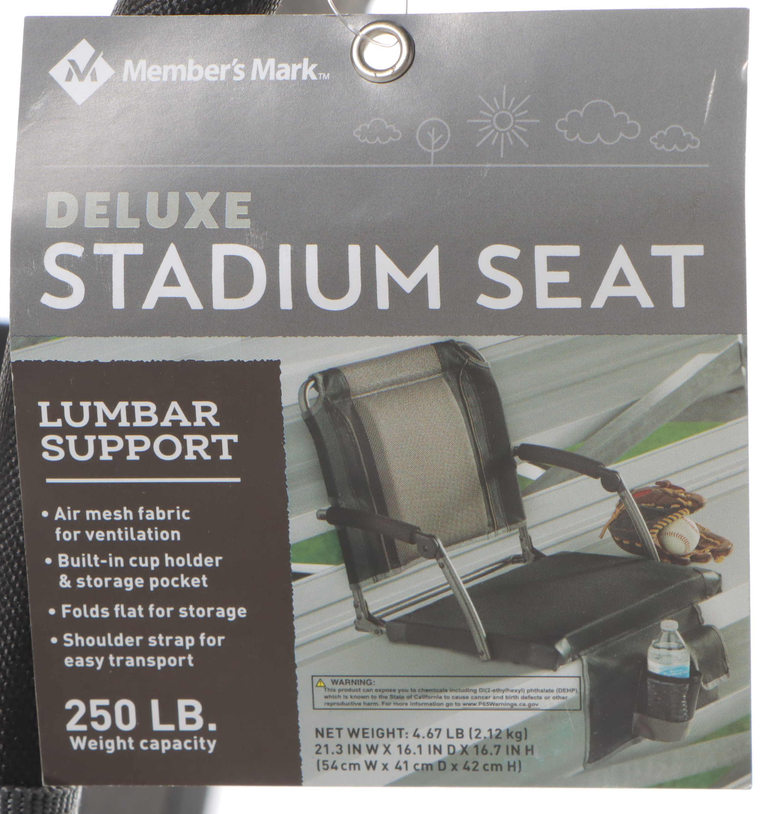 Two Member's Mark Deluxe Stadium Seats