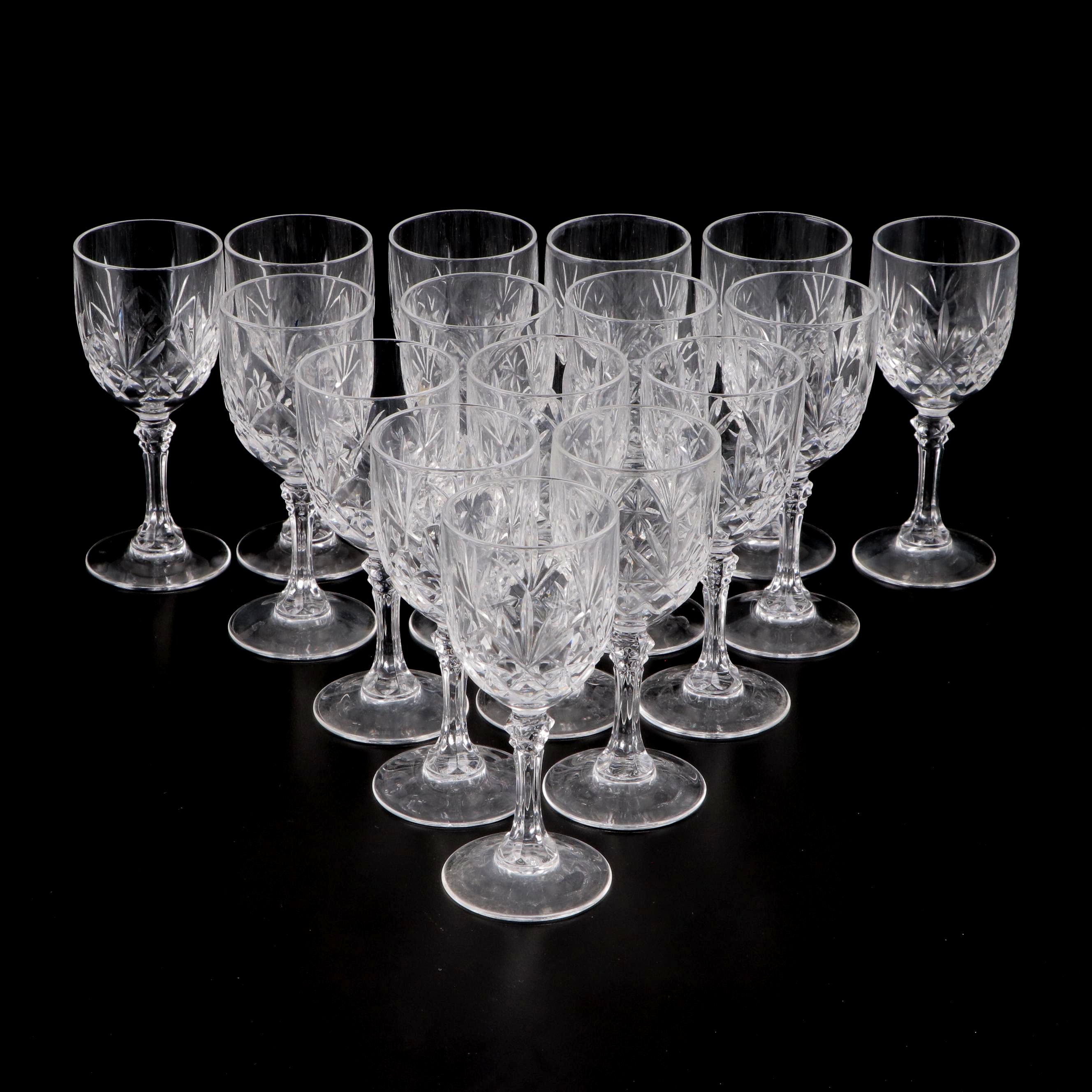 Cut Glass Wine Glasses