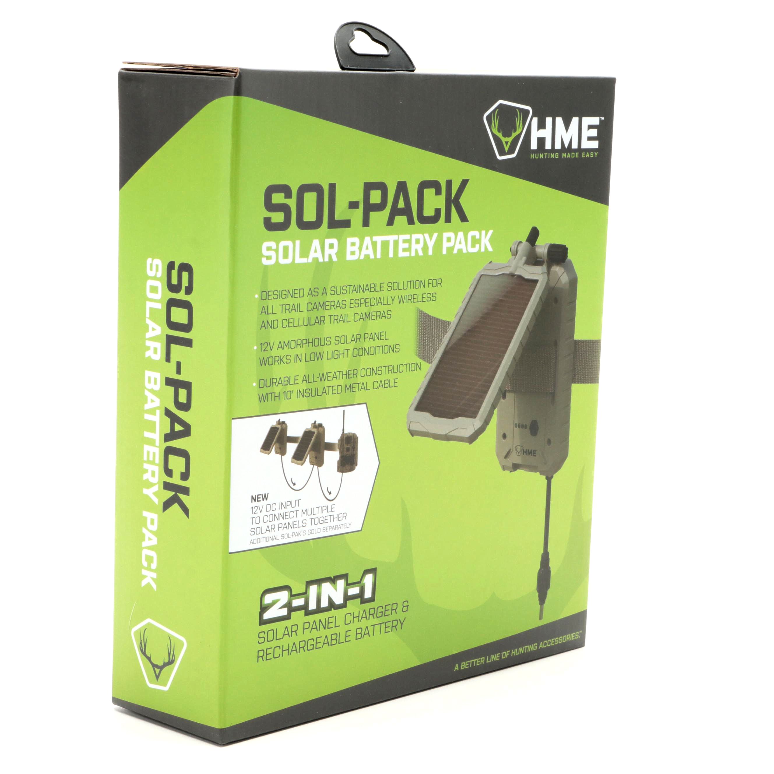 HME Sol-Pack 2-in-1 Trail Camera Solar Battery Pack