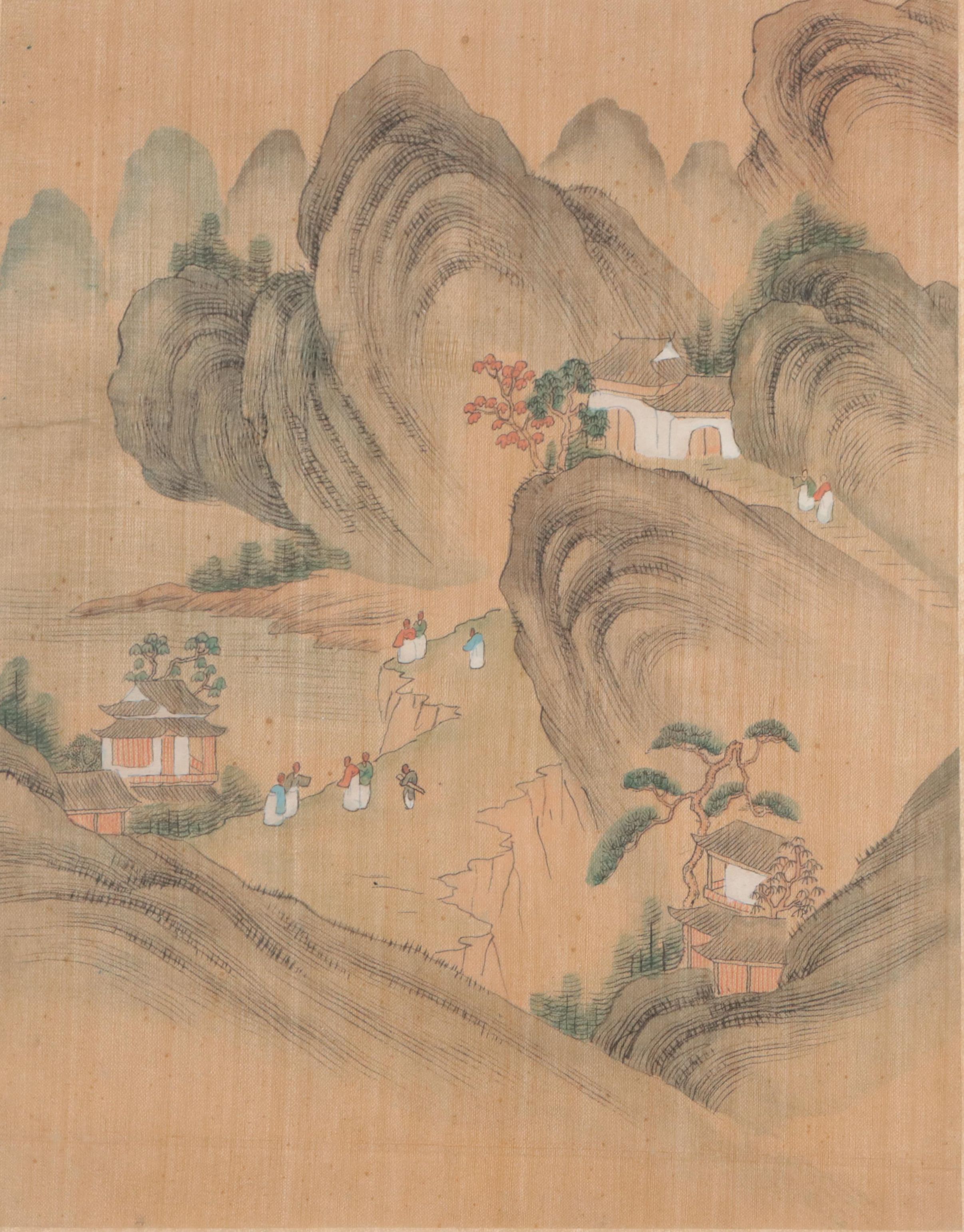 Chinese Gouache Landscape Painting