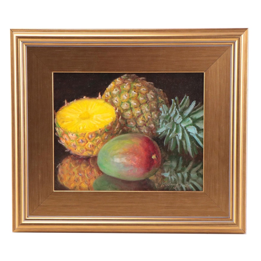 Youqing Wang Realist Still Life Oil Painting of Fruit, 2020