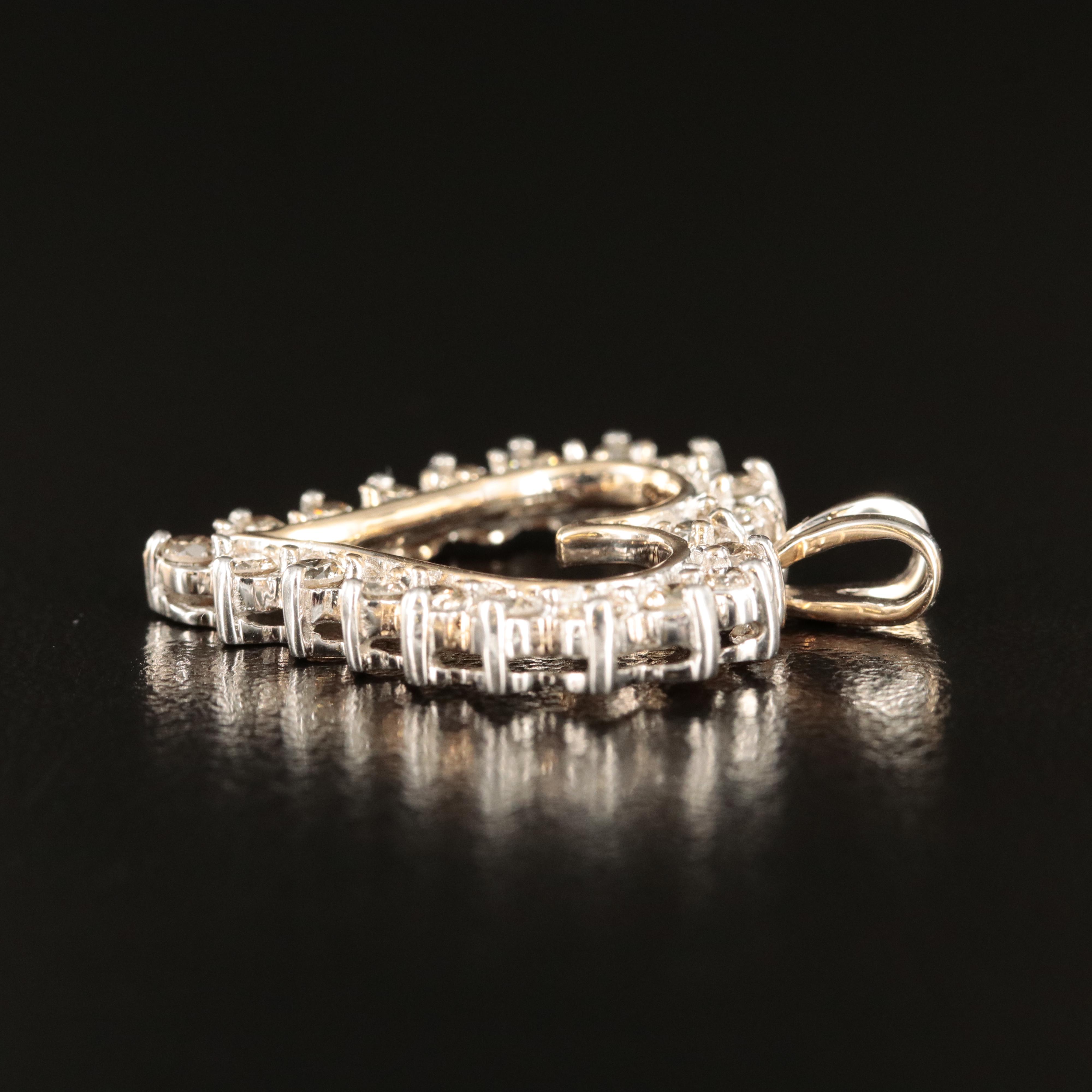 10K 0.96 CTW Heart Pendant