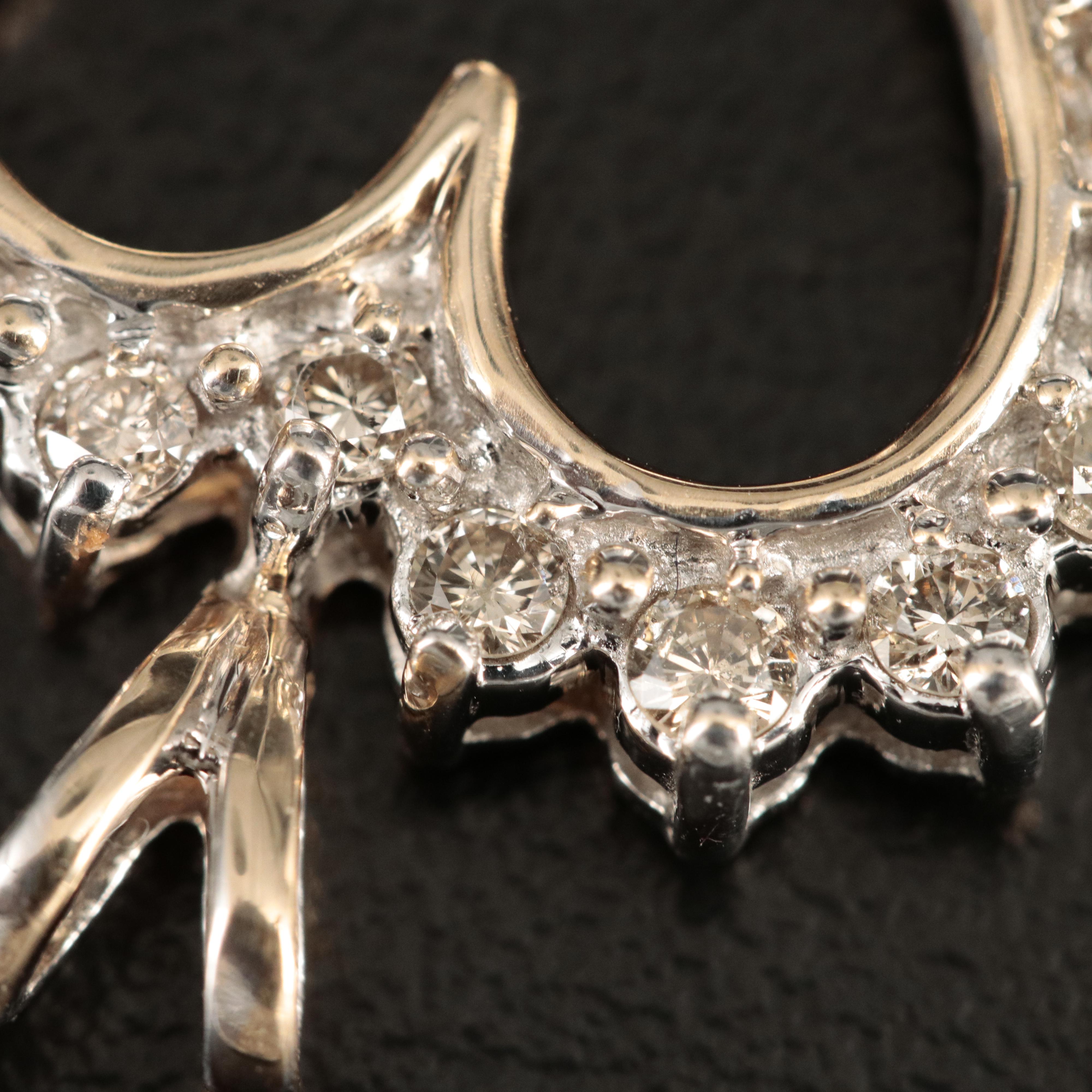 10K 0.96 CTW Heart Pendant