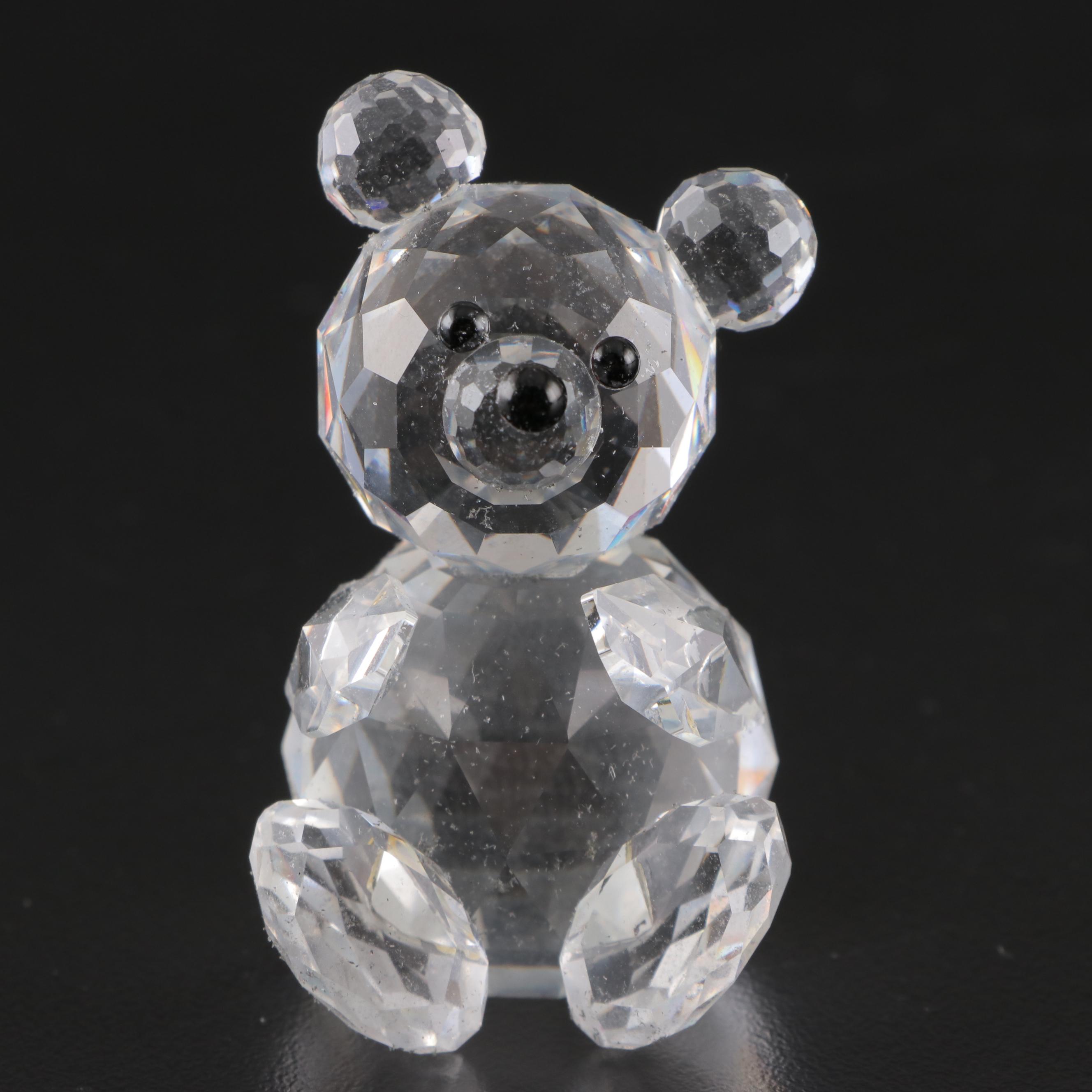 Swarovski Crystal Teddy Bear and Disney "Dumbo" Figurines
