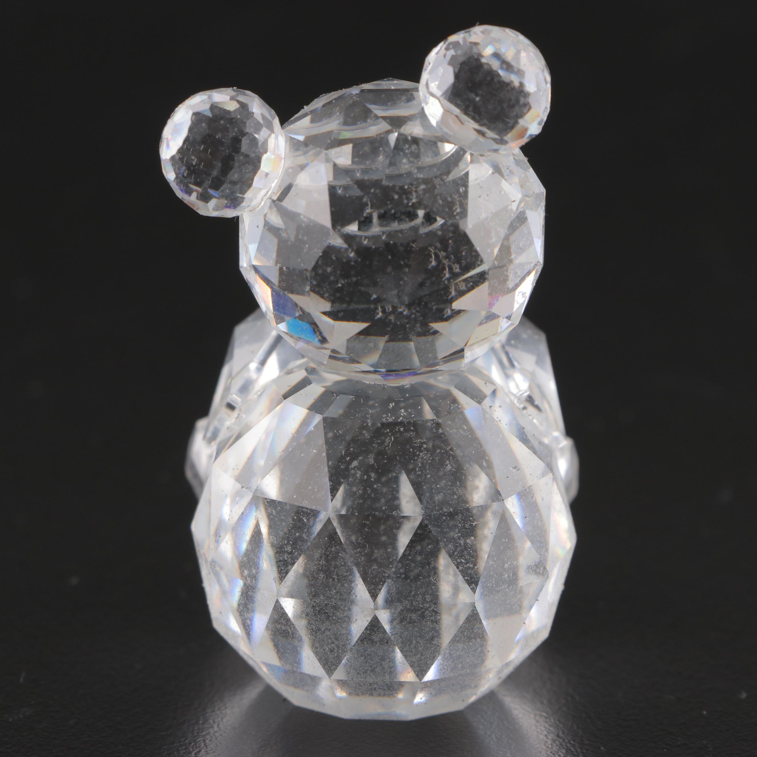 Swarovski Crystal Teddy Bear and Disney "Dumbo" Figurines
