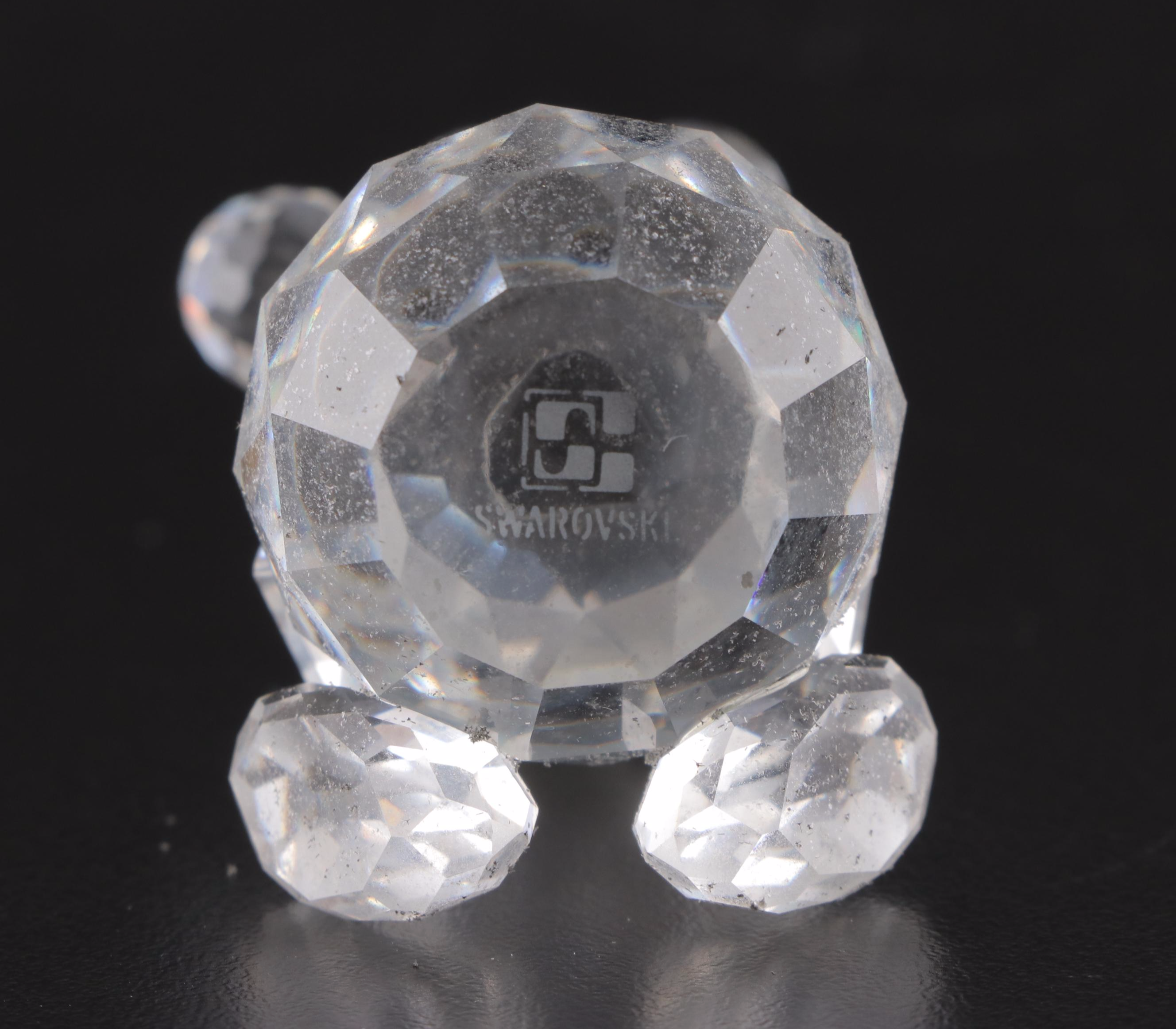 Swarovski Crystal Teddy Bear and Disney "Dumbo" Figurines