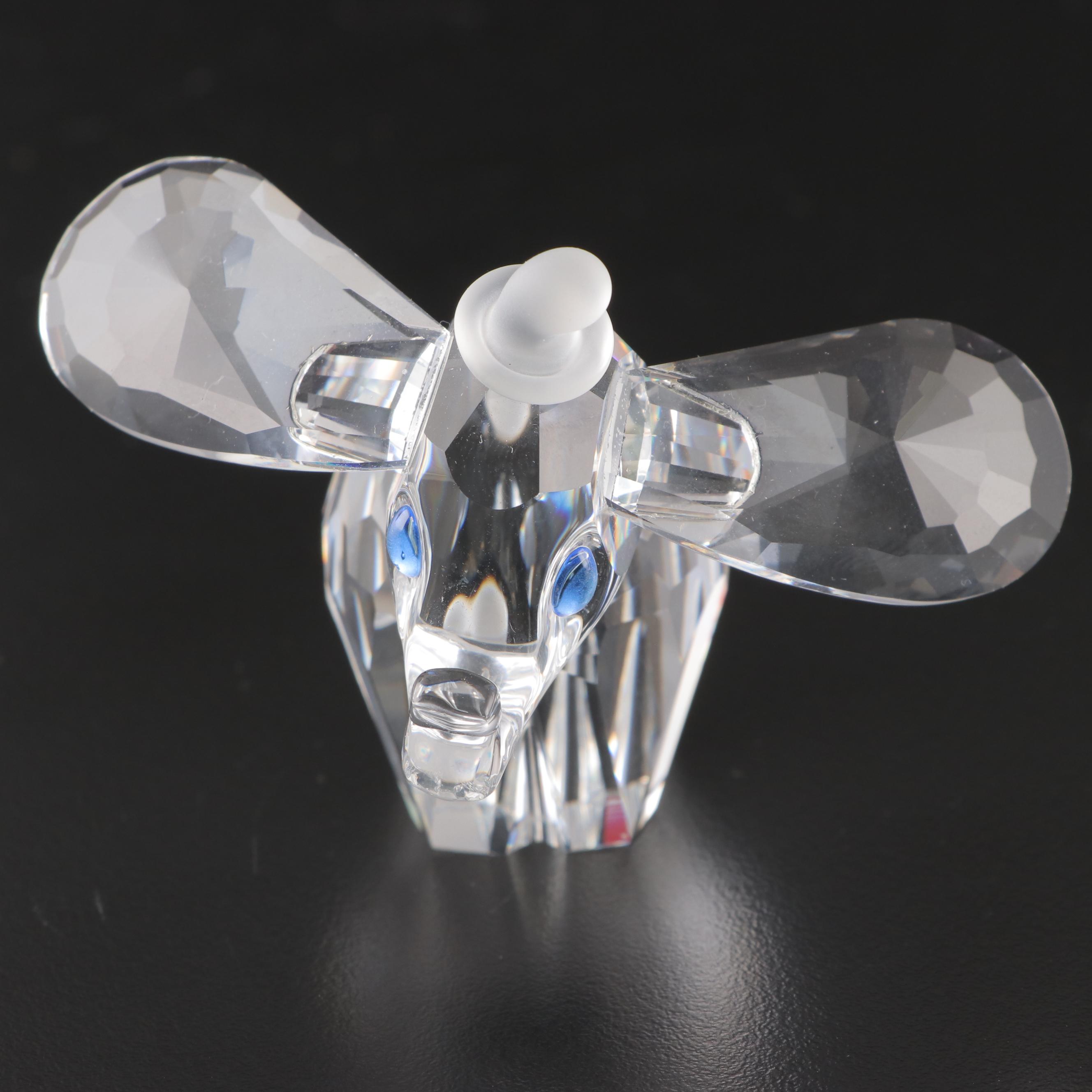 Swarovski Crystal Teddy Bear and Disney "Dumbo" Figurines