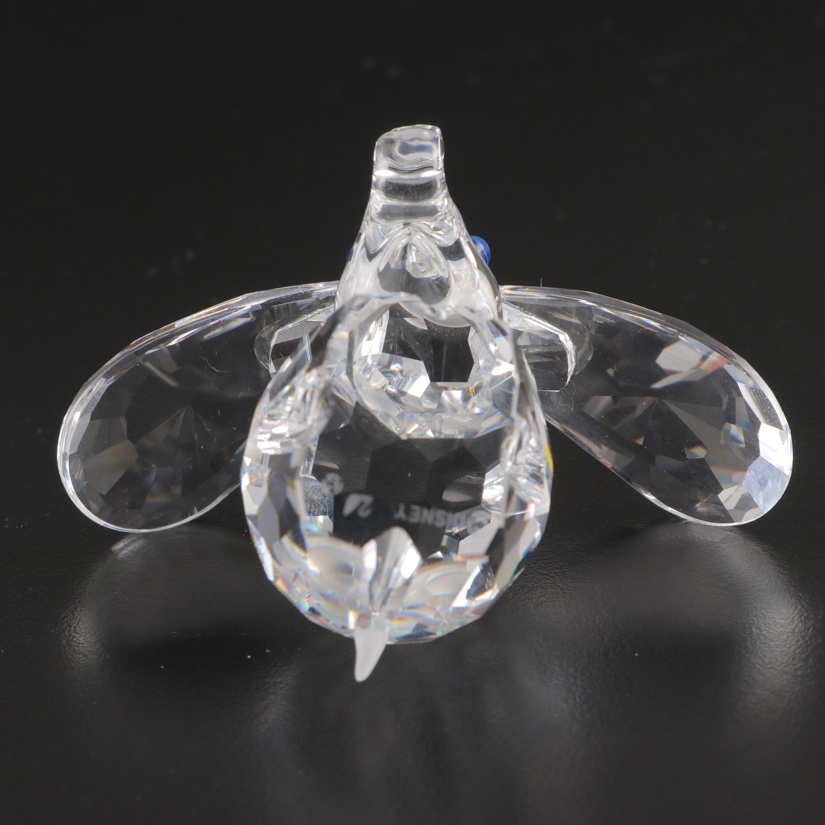 Swarovski Crystal Teddy Bear and Disney "Dumbo" Figurines