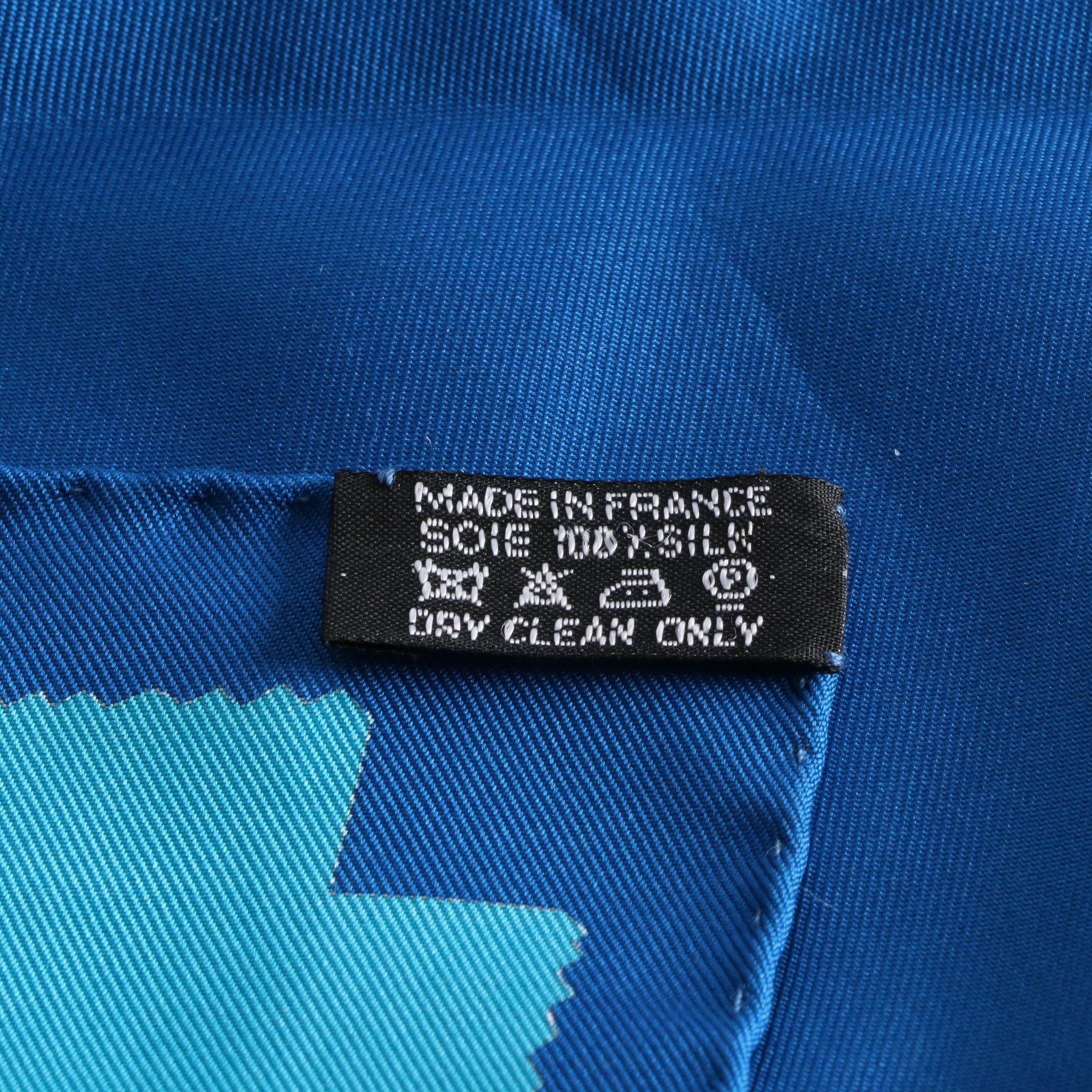 Hermès "Tout en Carre" Silk Twill Scarf 90