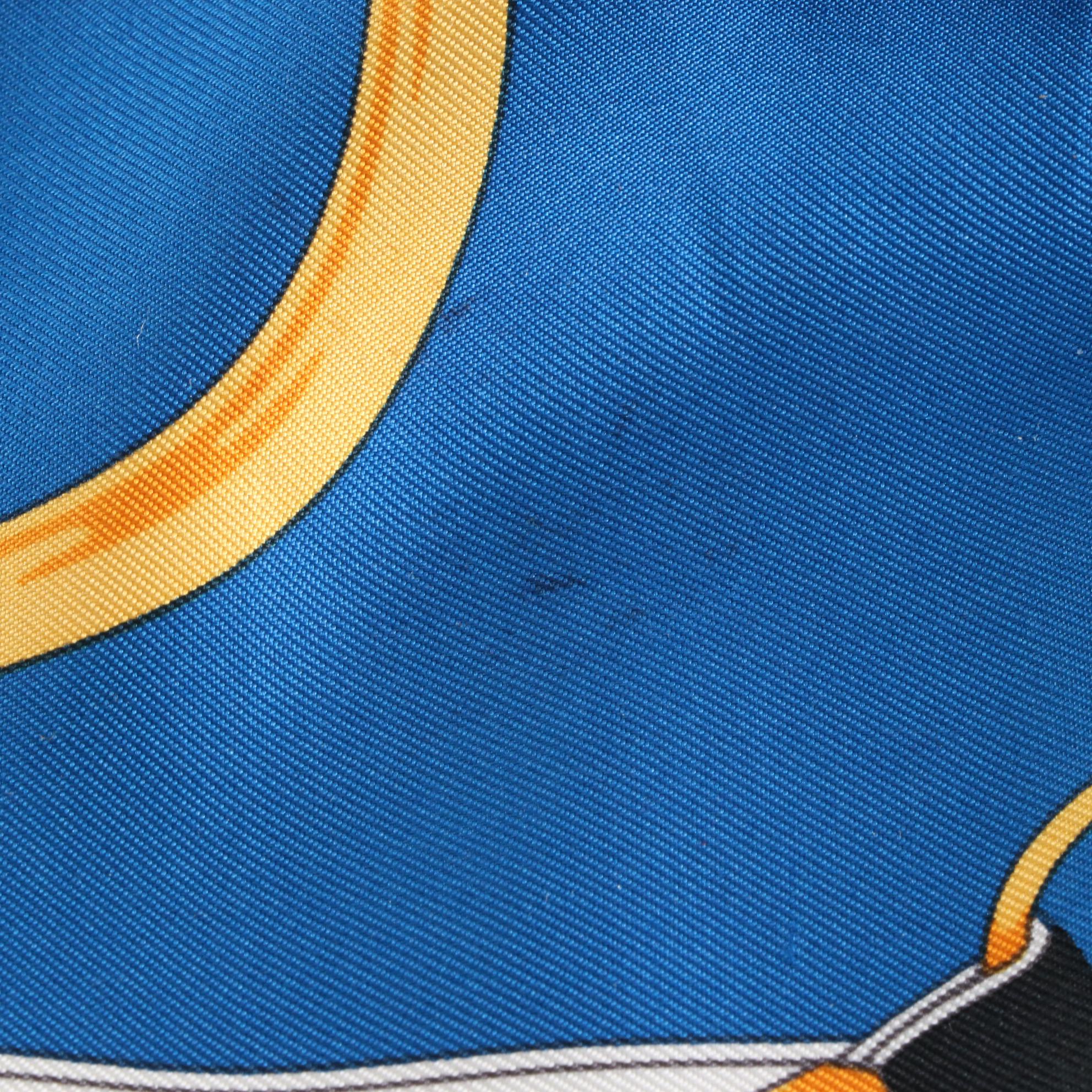 Hermès "Tout en Carre" Silk Twill Scarf 90