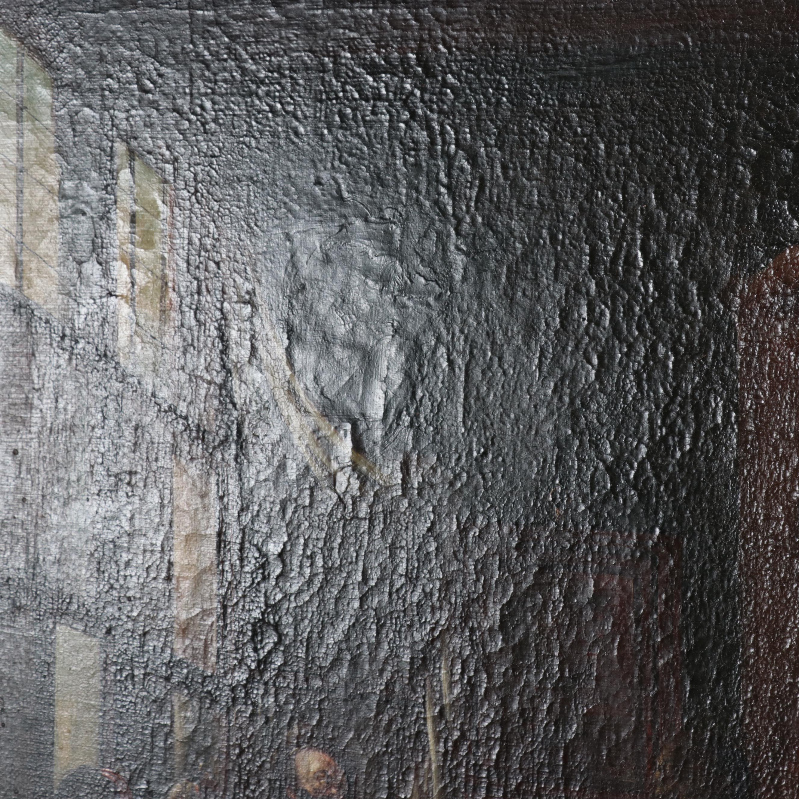 Dutch School Narrative Oil Painting, 17th or 18th Century