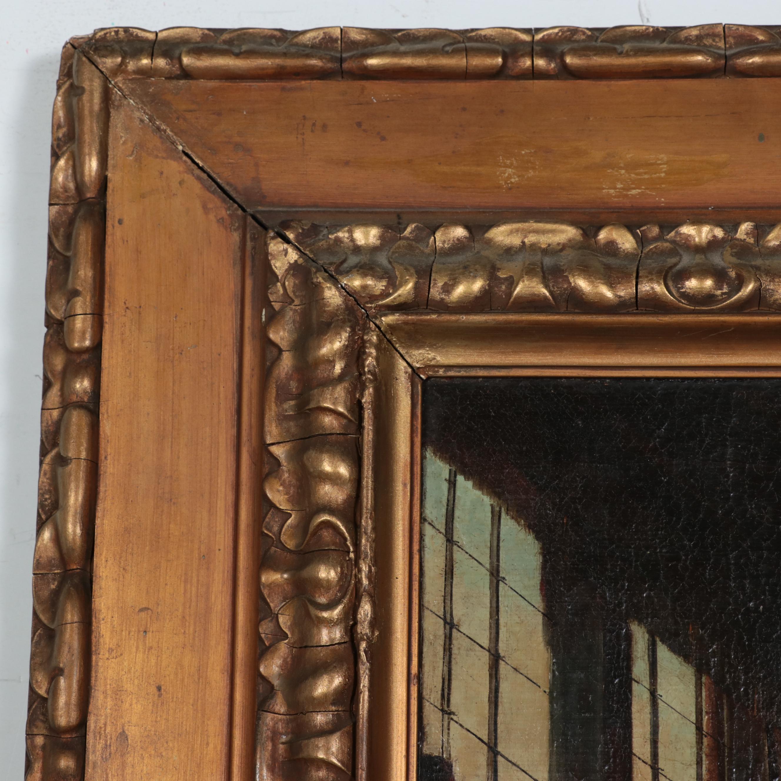 Dutch School Narrative Oil Painting, 17th or 18th Century