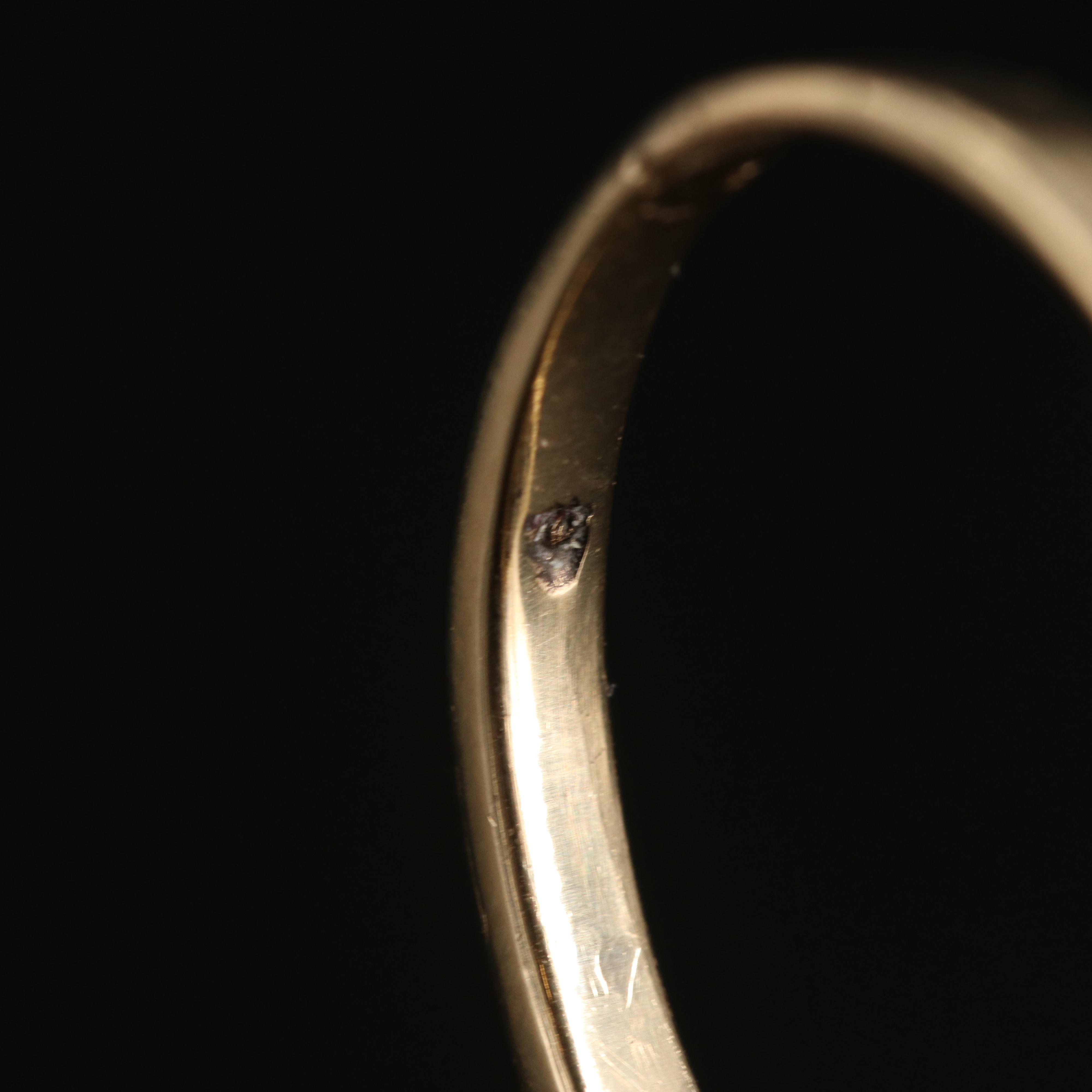 Vintage 14K Opal Navette Ring