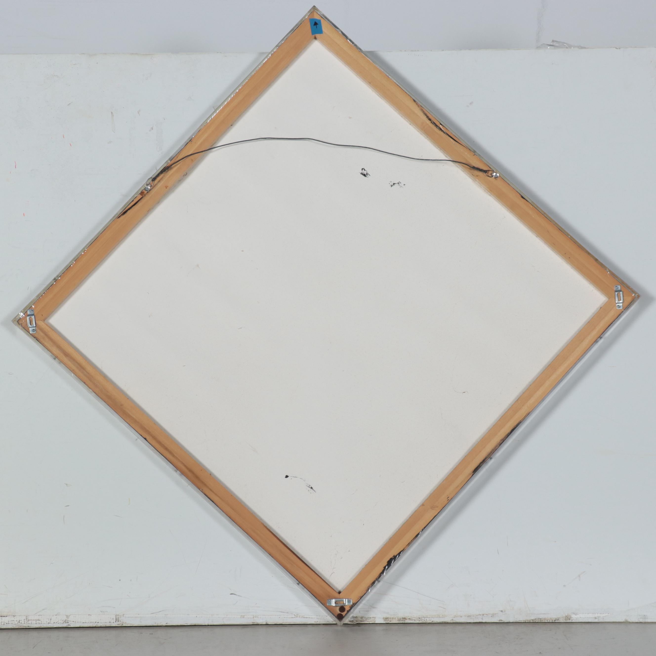 Large Scale Geometric Textile Collage Wall Hanging