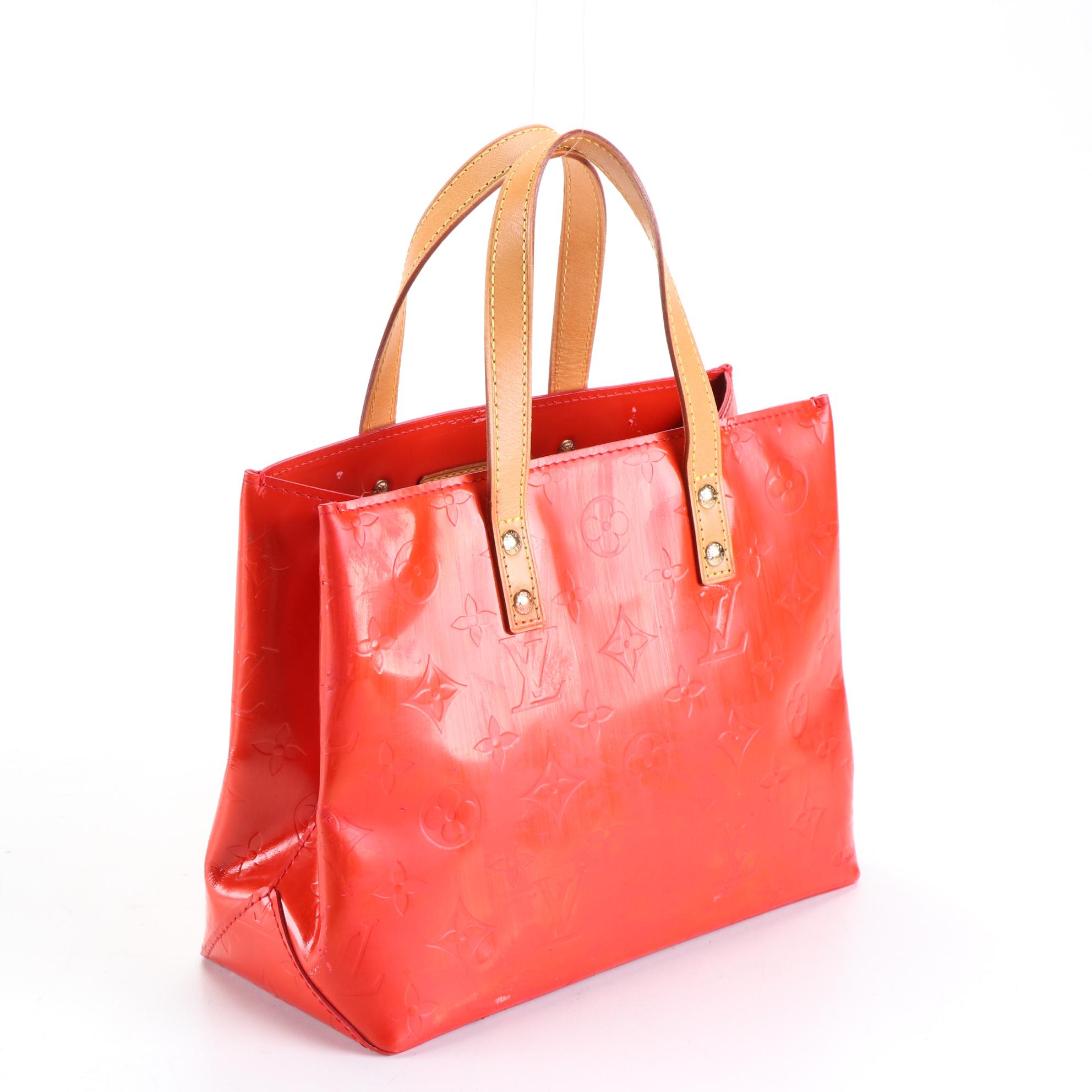 Louis Vuitton Reade PM Bag in Monogram Vernis and Vachetta Leather