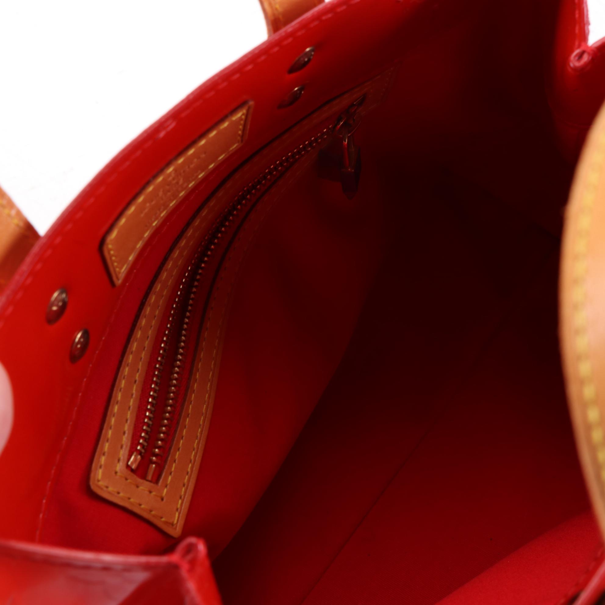 Louis Vuitton Reade PM Bag in Monogram Vernis and Vachetta Leather