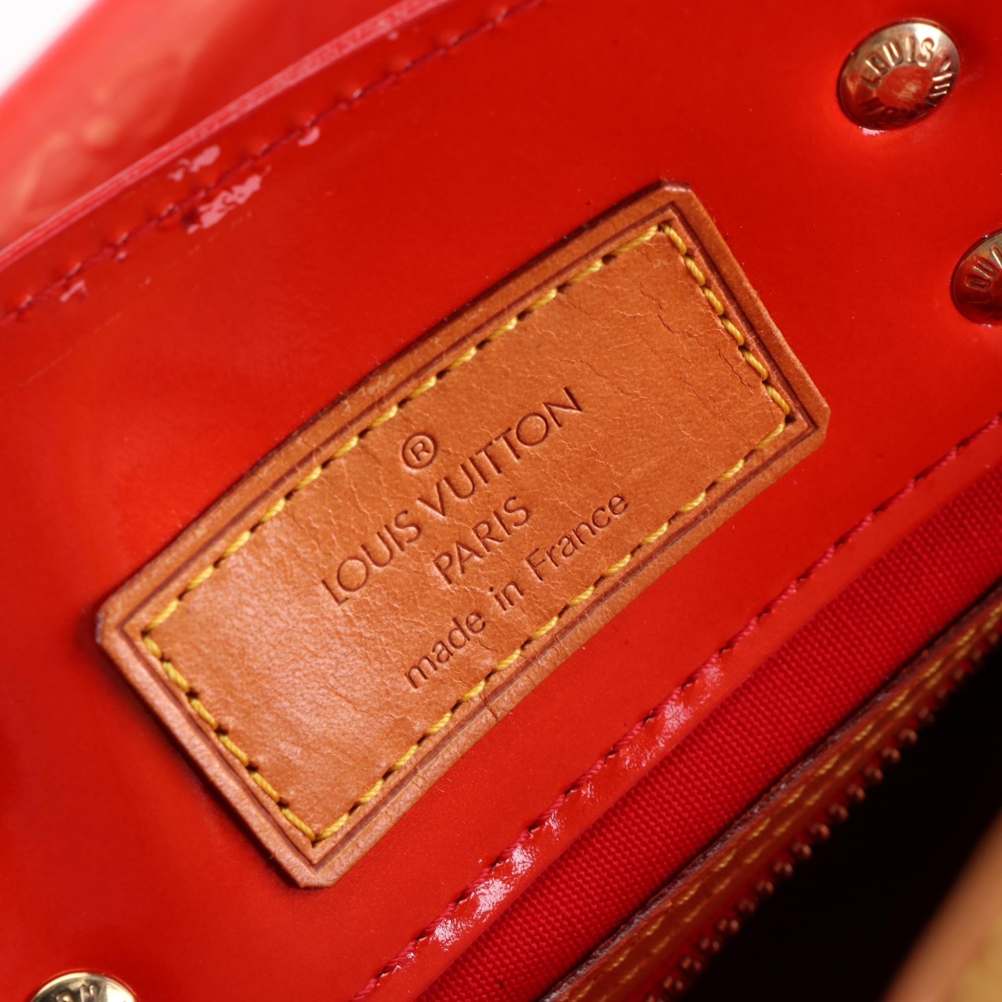 Louis Vuitton Reade PM Bag in Monogram Vernis and Vachetta Leather