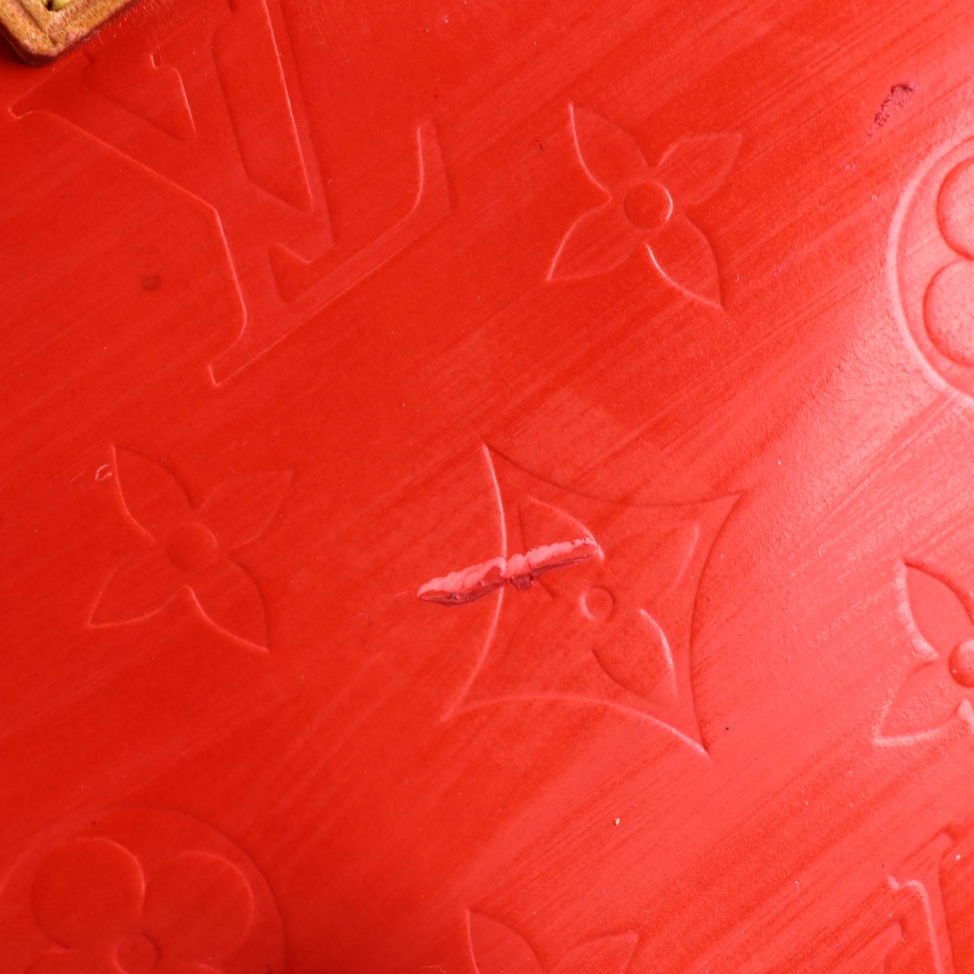 Louis Vuitton Reade PM Bag in Monogram Vernis and Vachetta Leather