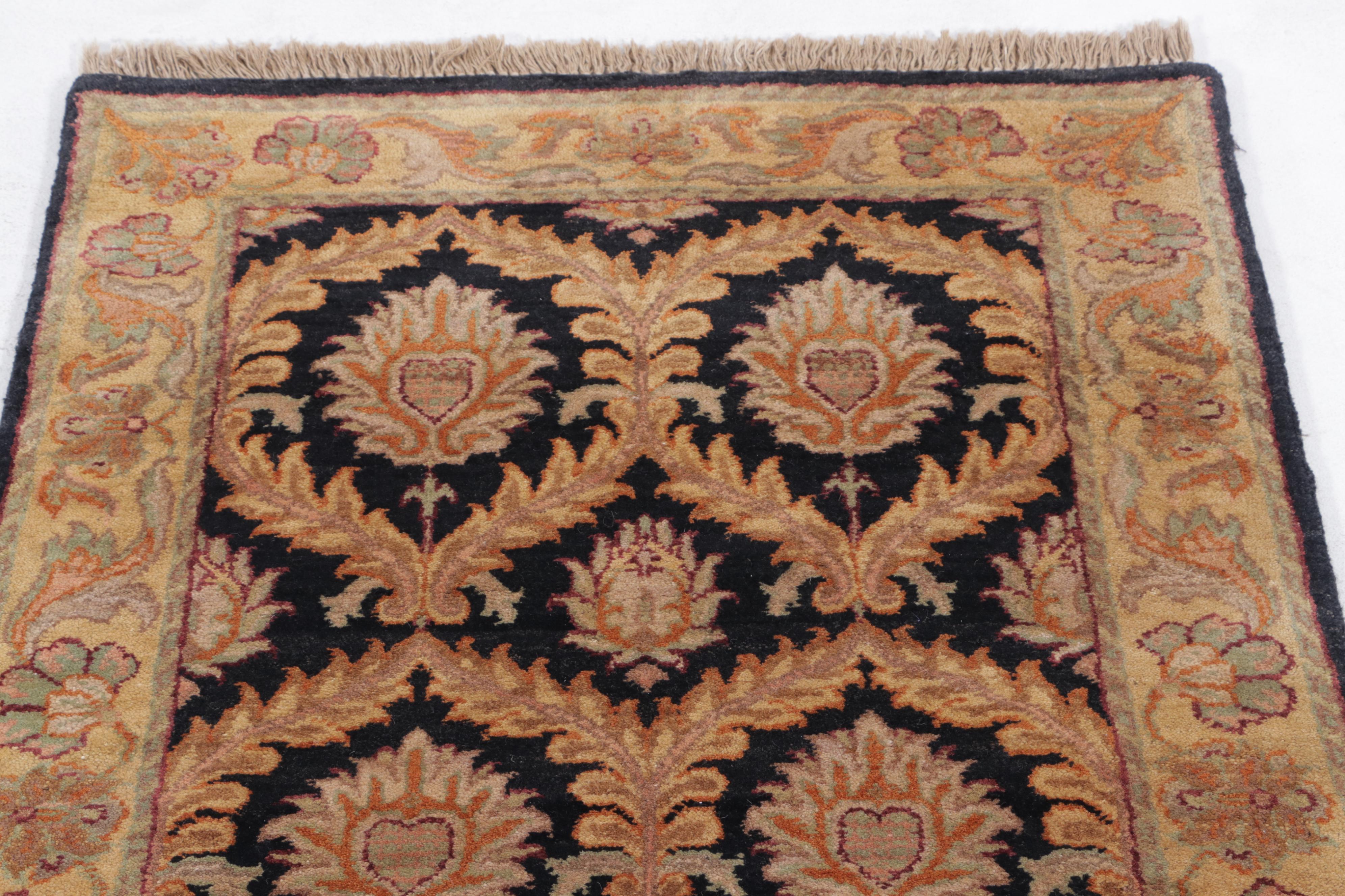 3' x 10'1 Hand-Knotted Indian Agra Carpet Runner