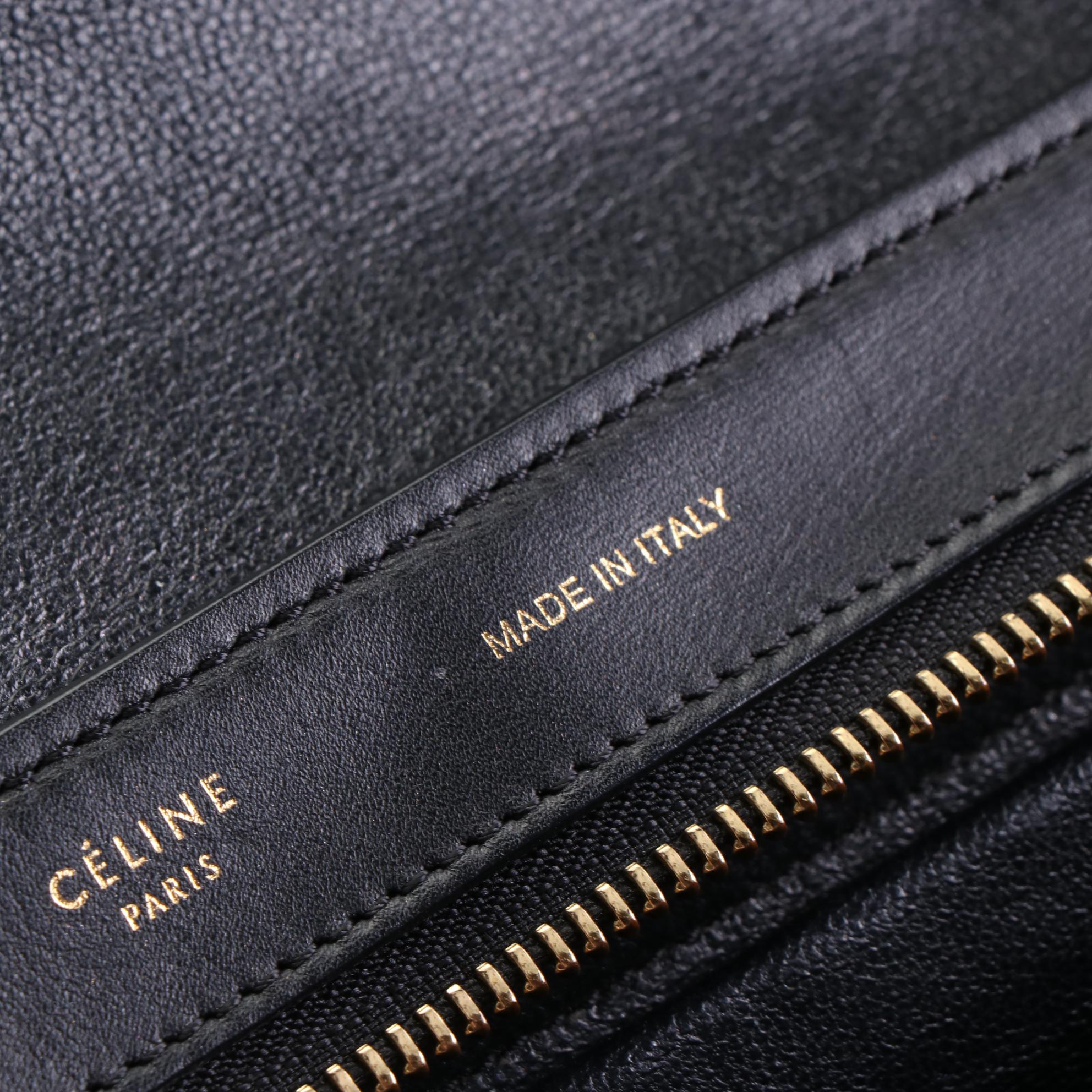 Céline Small Trapeze Bag in Leather and Suede with Shoulder Strap