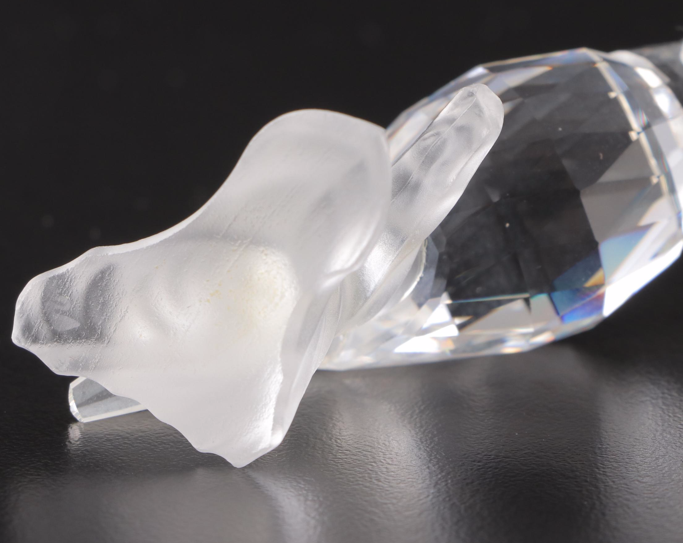 Swarovski Crystal Toucan, Kingfisher and Parrot Bird Figurines