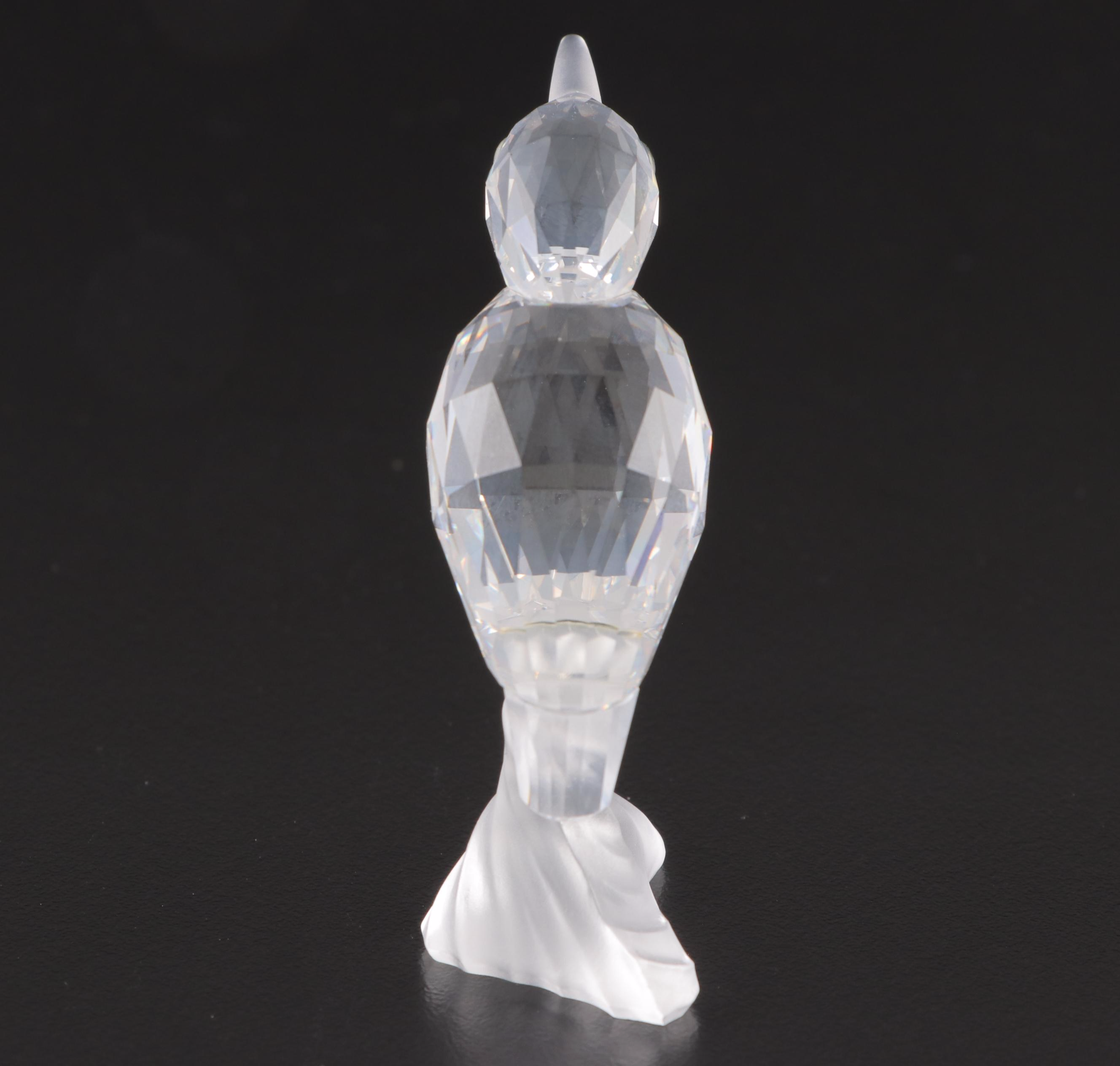 Swarovski Crystal Toucan, Kingfisher and Parrot Bird Figurines