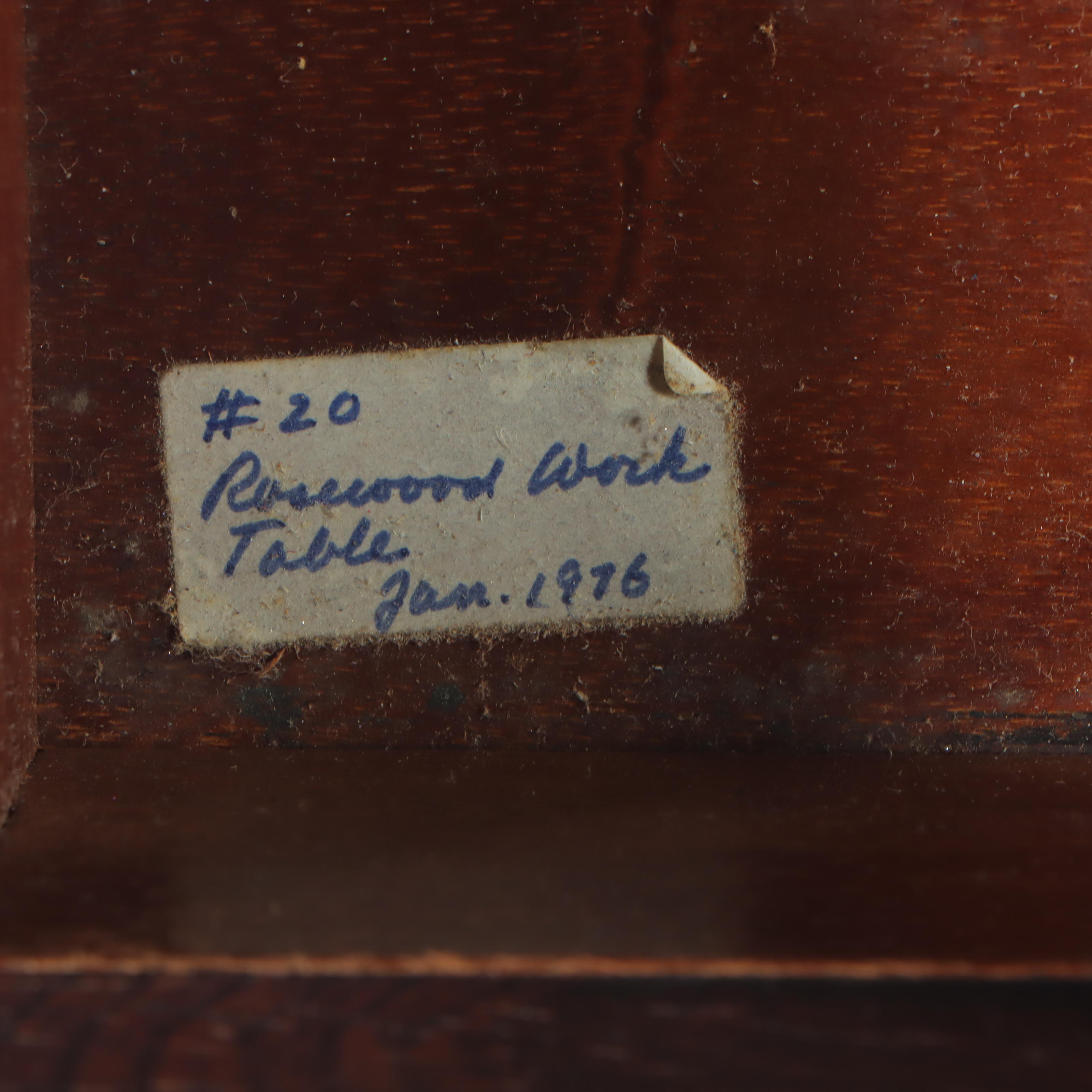 Napoleon III Rosewood Drop-Leaf Bedside Table, Late 19th Century