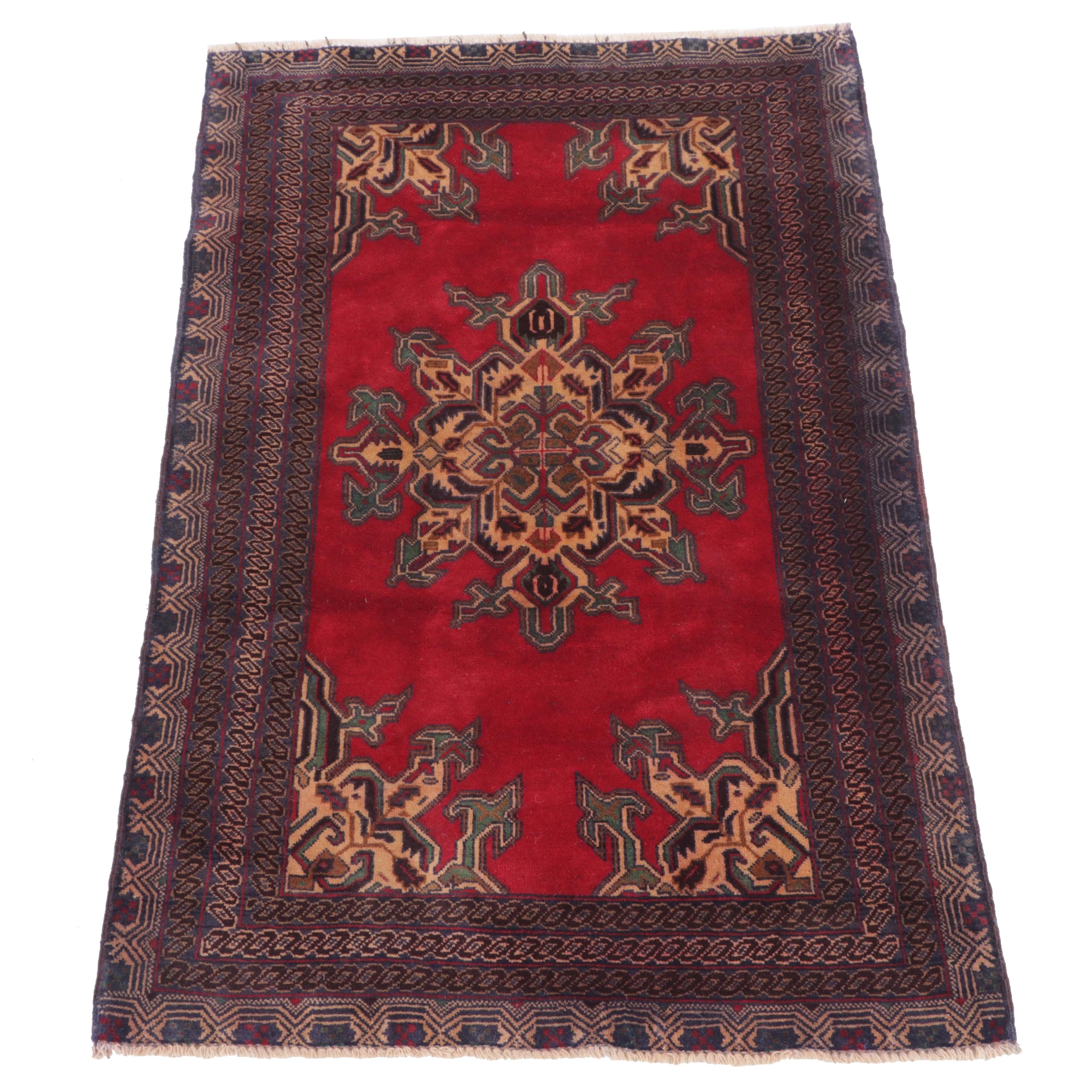 2'11 x 4'3 Hand-Knotted Turkish Taşpınar Accent Rug