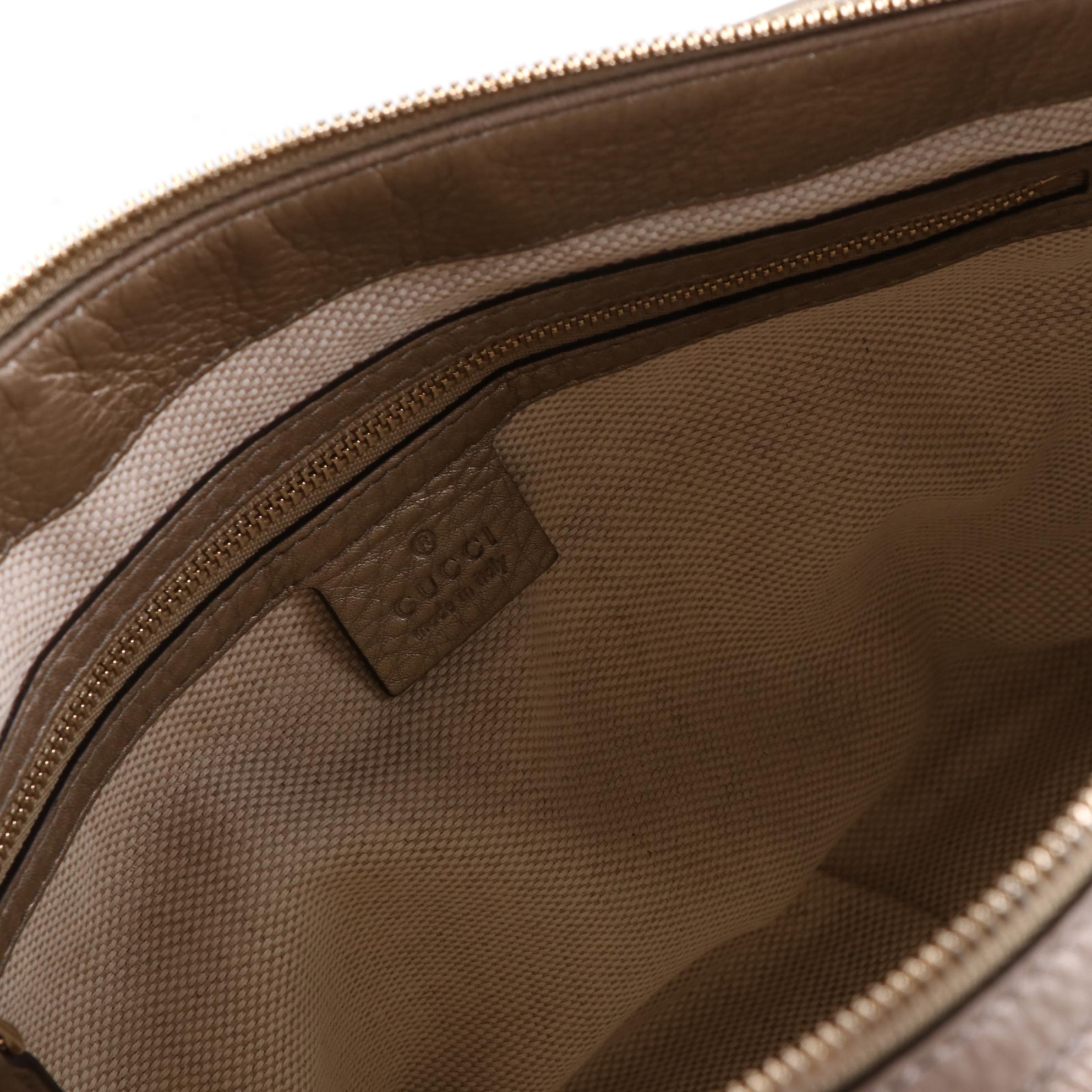 Gucci Soho Tote in Metallic Grained Leather