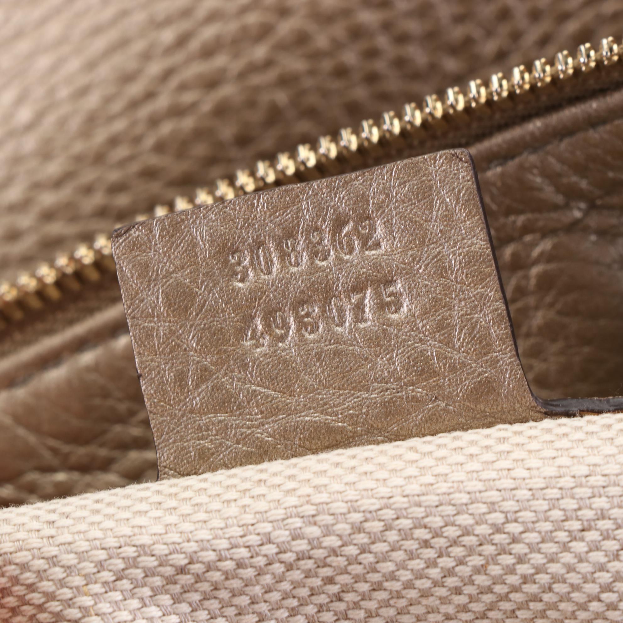 Gucci Soho Tote in Metallic Grained Leather