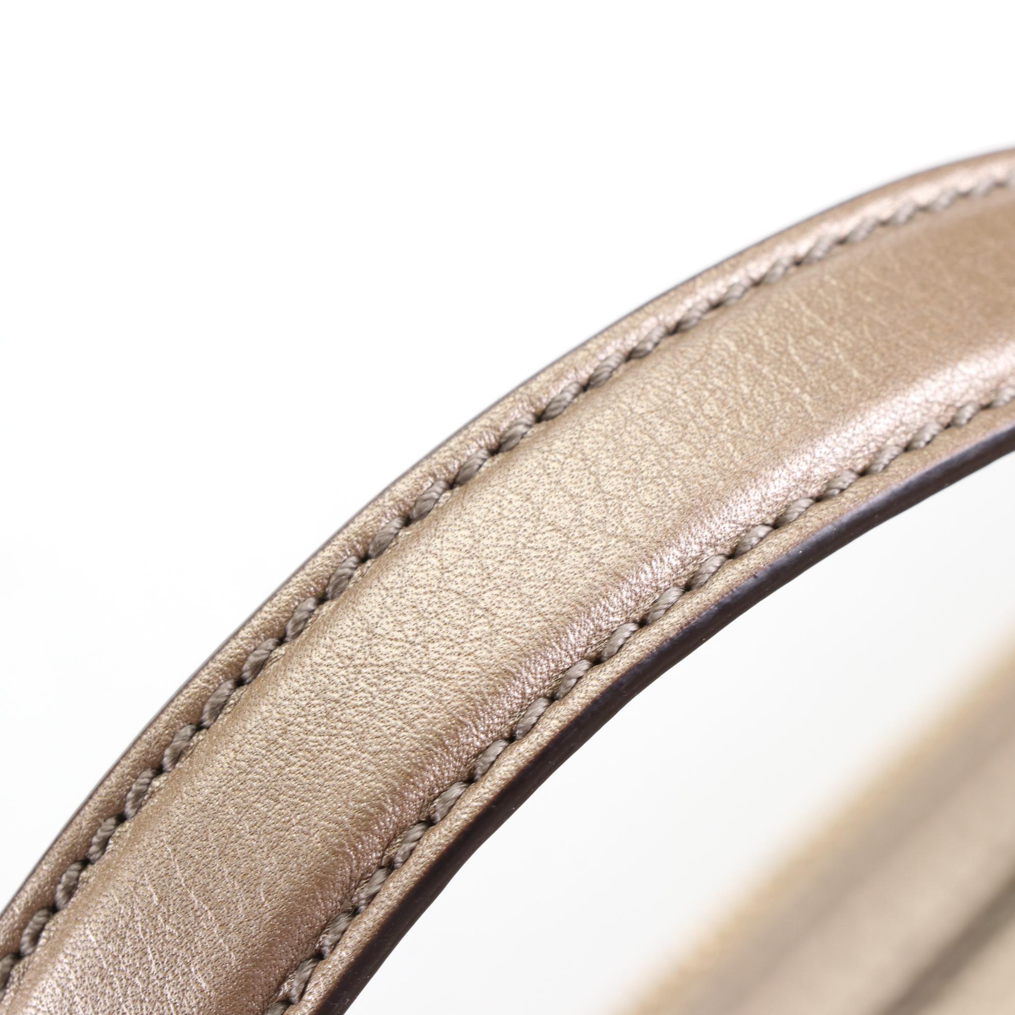 Gucci Soho Tote in Metallic Grained Leather