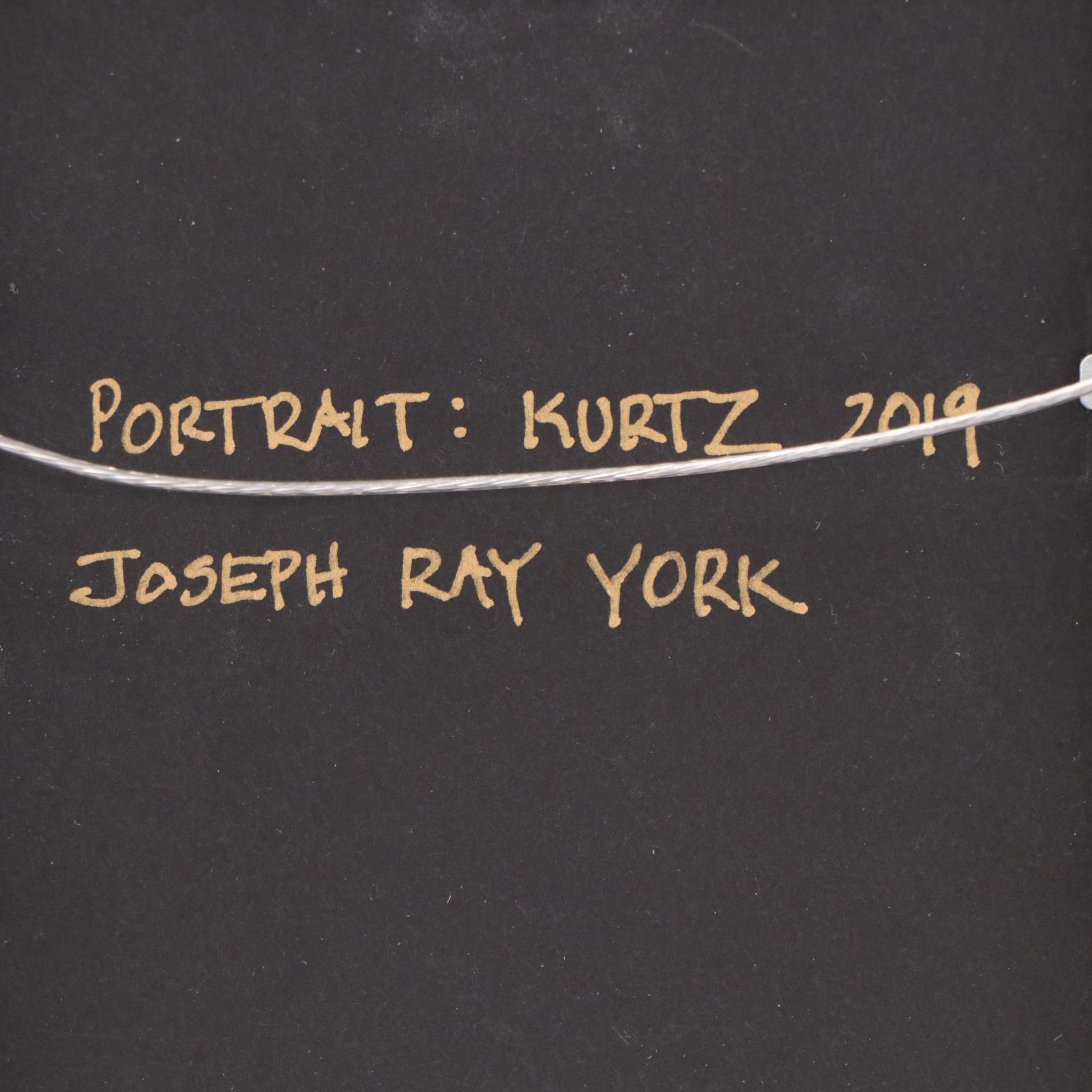 Joseph Ray York Watercolor Painting "Portrait: Kurtz," 2019