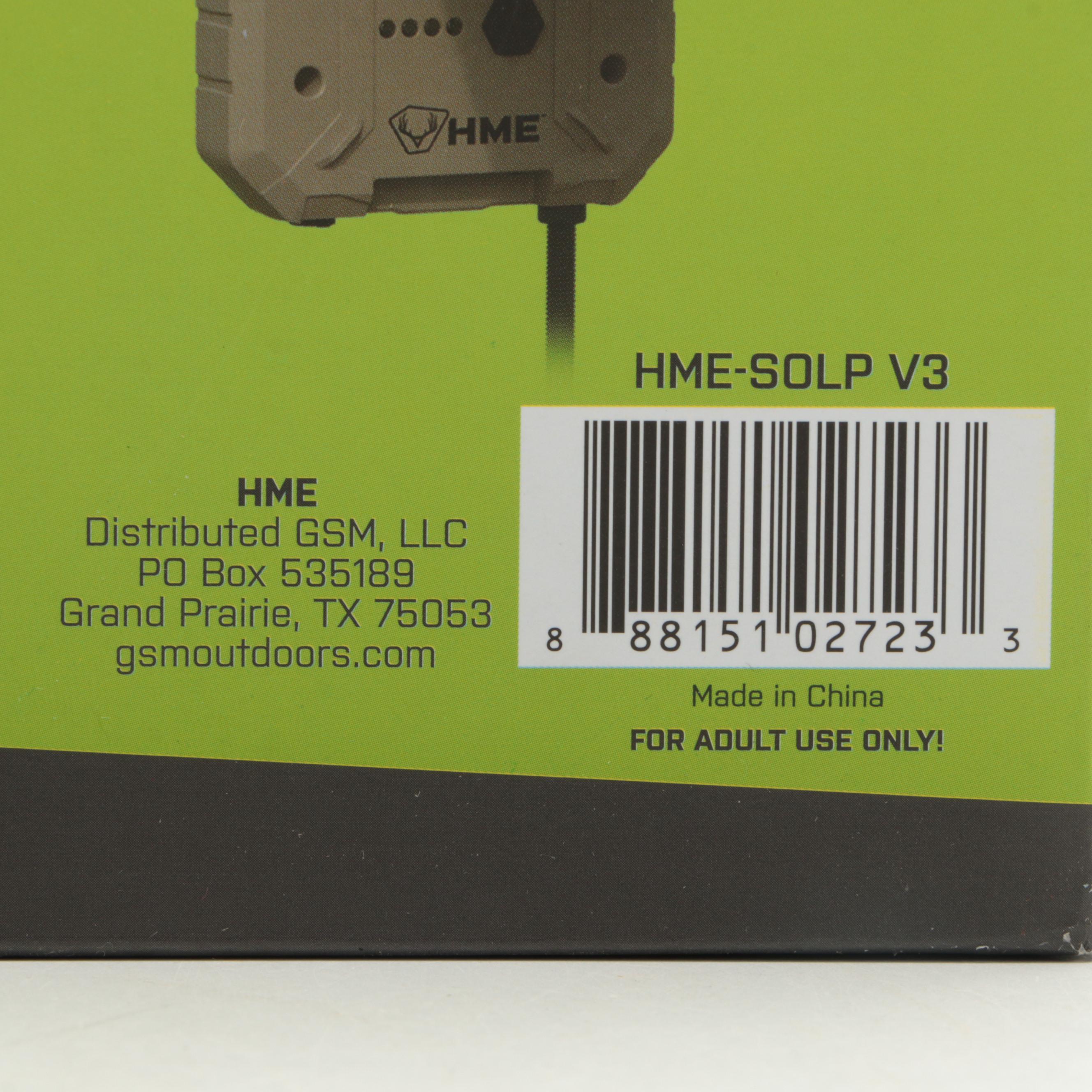 HME Sol-Pack Trail Camera Solar Battery Pack