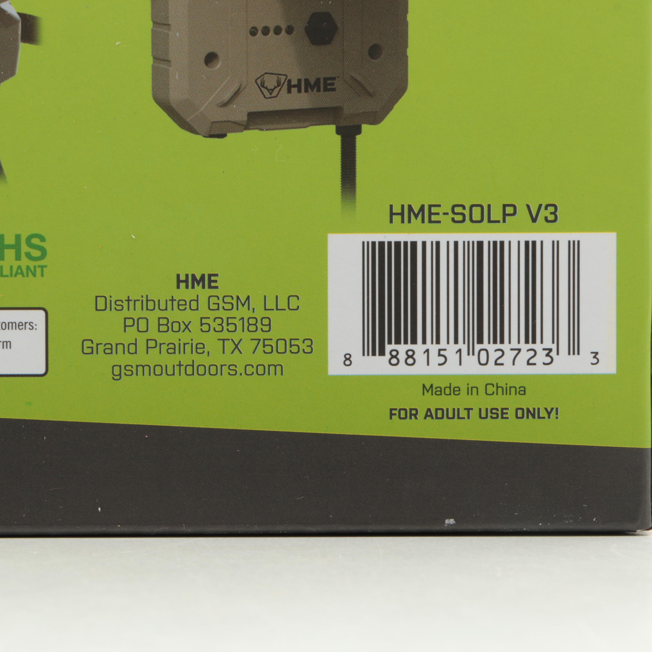 HME Sol-Pack Trail Camera Solar Battery Pack