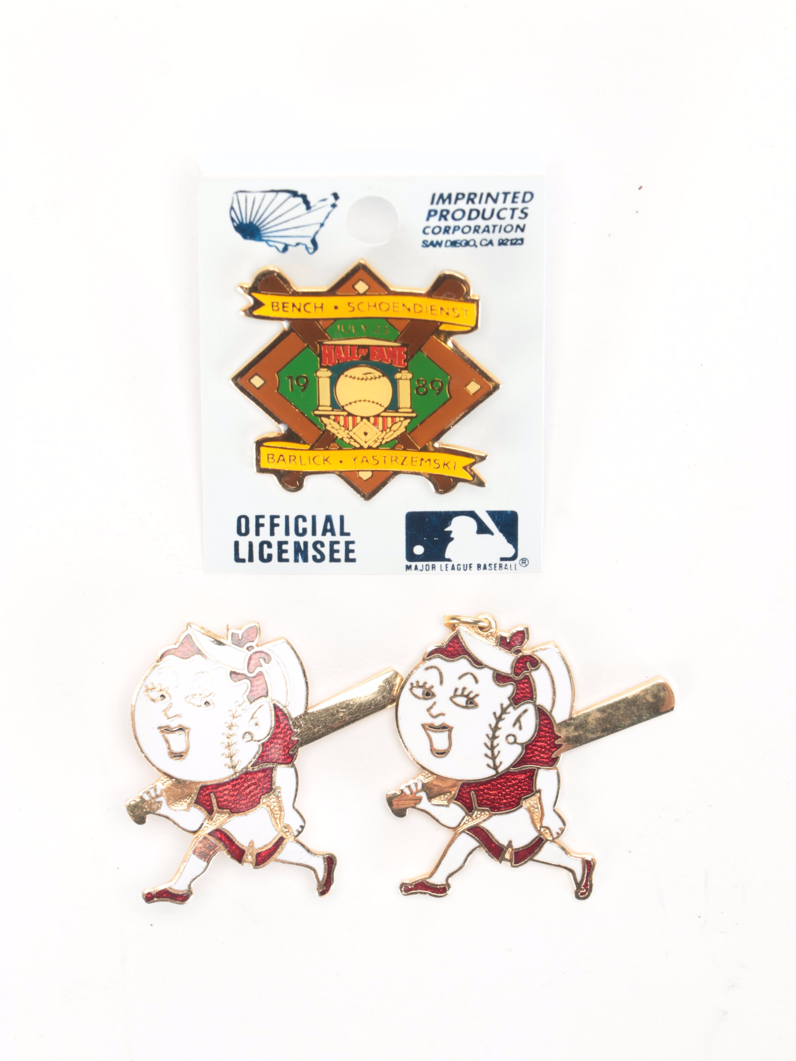 Cincinnati Reds Pete Rose, Other Shirts, Pins, Pages and More Memorabilia