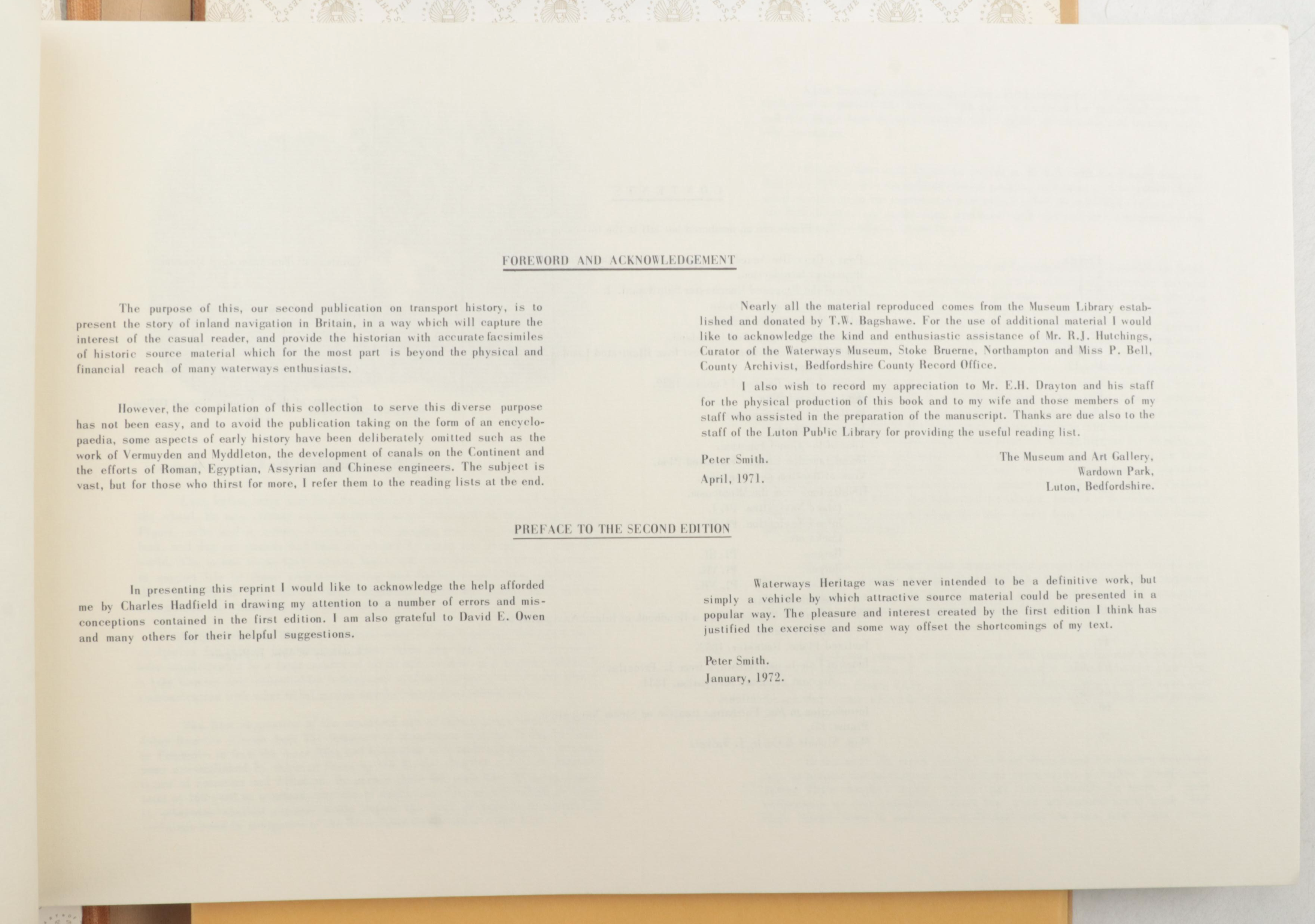 Luton Museum "Waterways Heritage" and Ship Builder Plans and Other Books