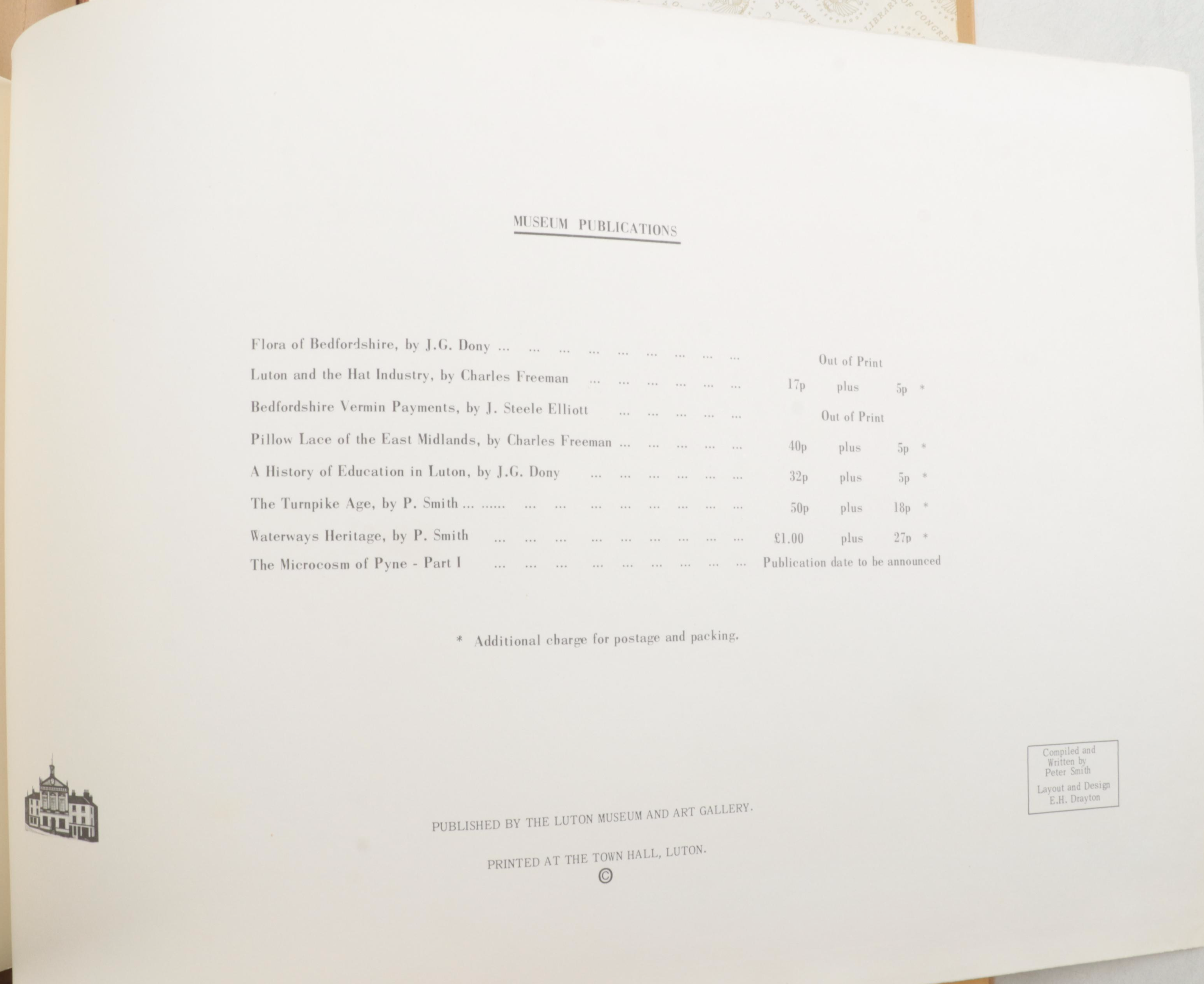 Luton Museum "Waterways Heritage" and Ship Builder Plans and Other Books