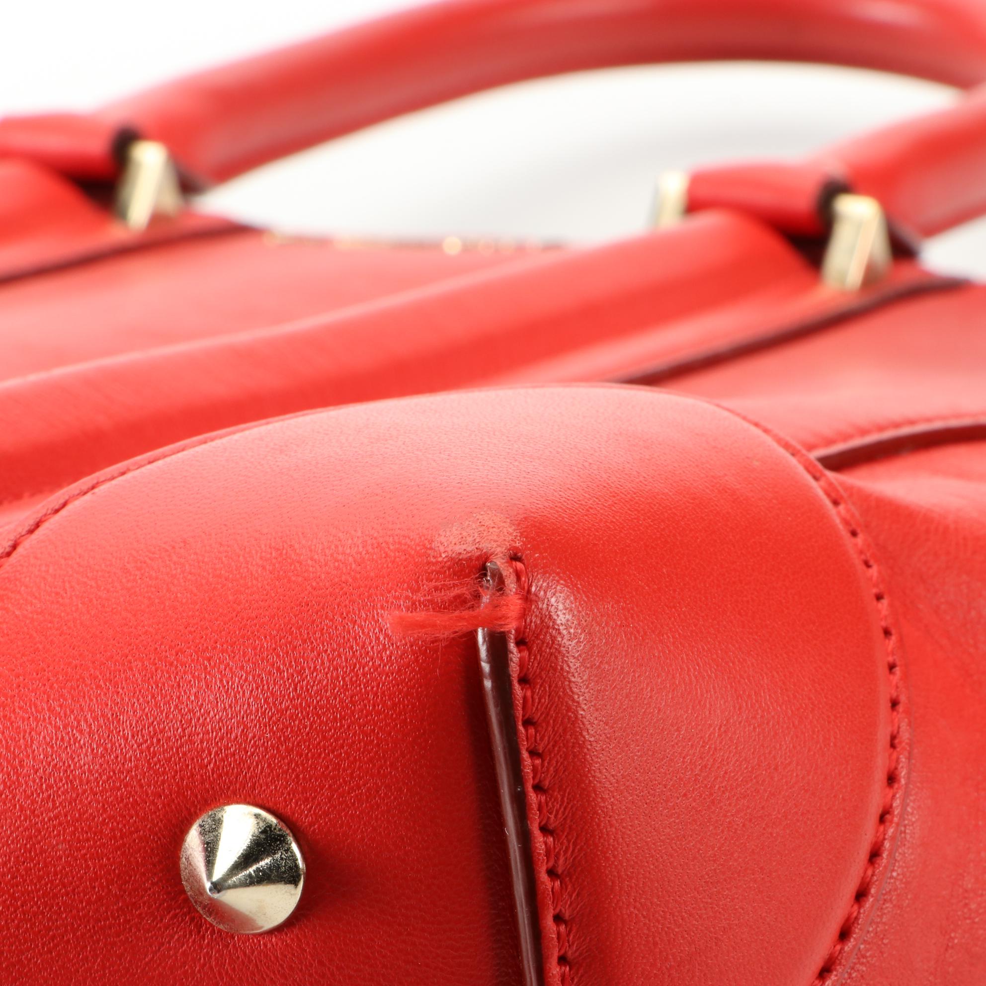 Givenchy Small Lucrezia Tote in Red Calfskin Leather