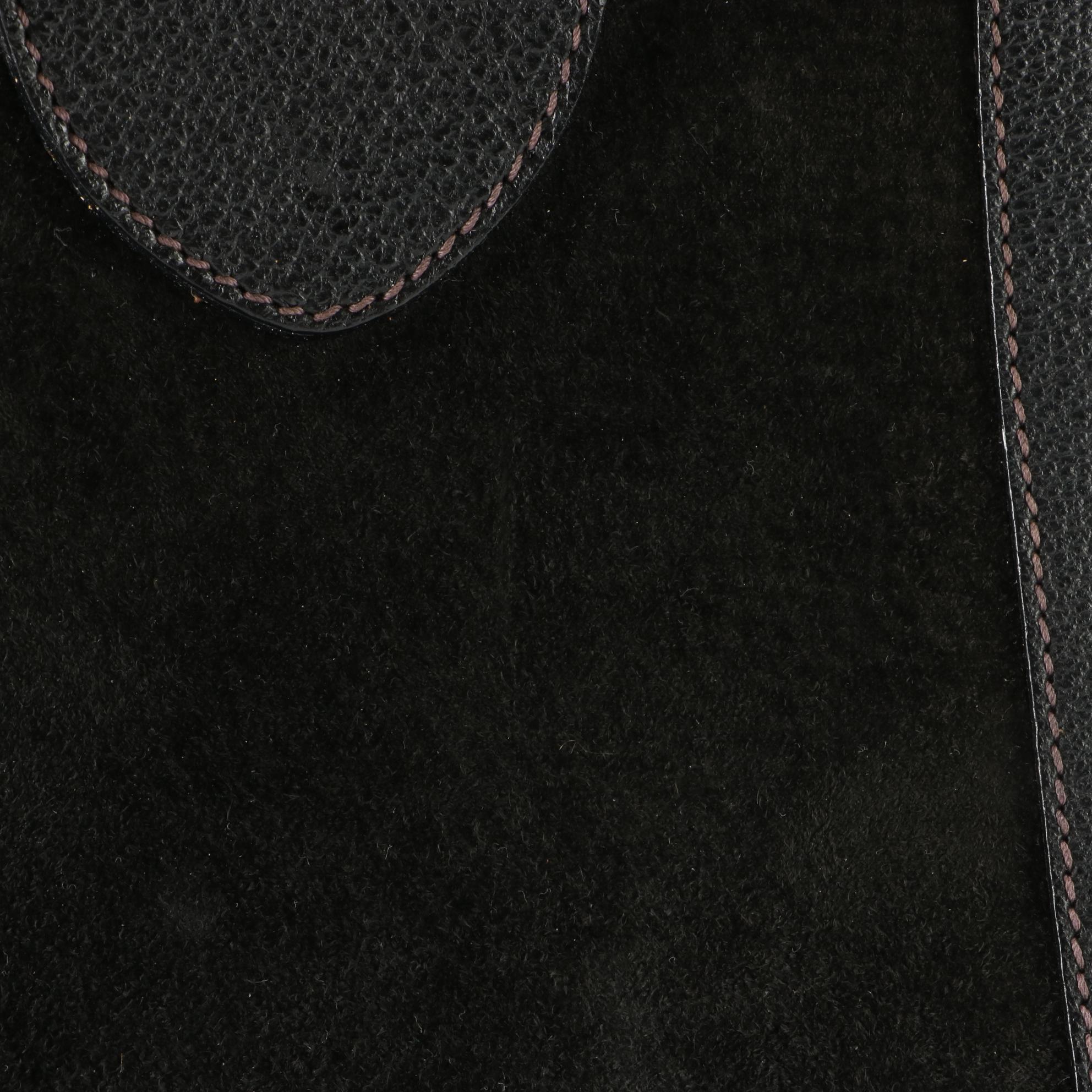 Gucci Bamboo Diana Tote Bag in Suede and Cinghiale Leather