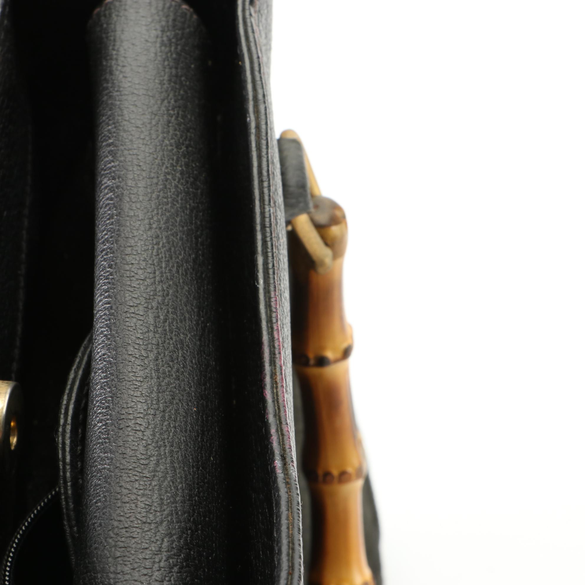 Gucci Bamboo Diana Tote Bag in Suede and Cinghiale Leather