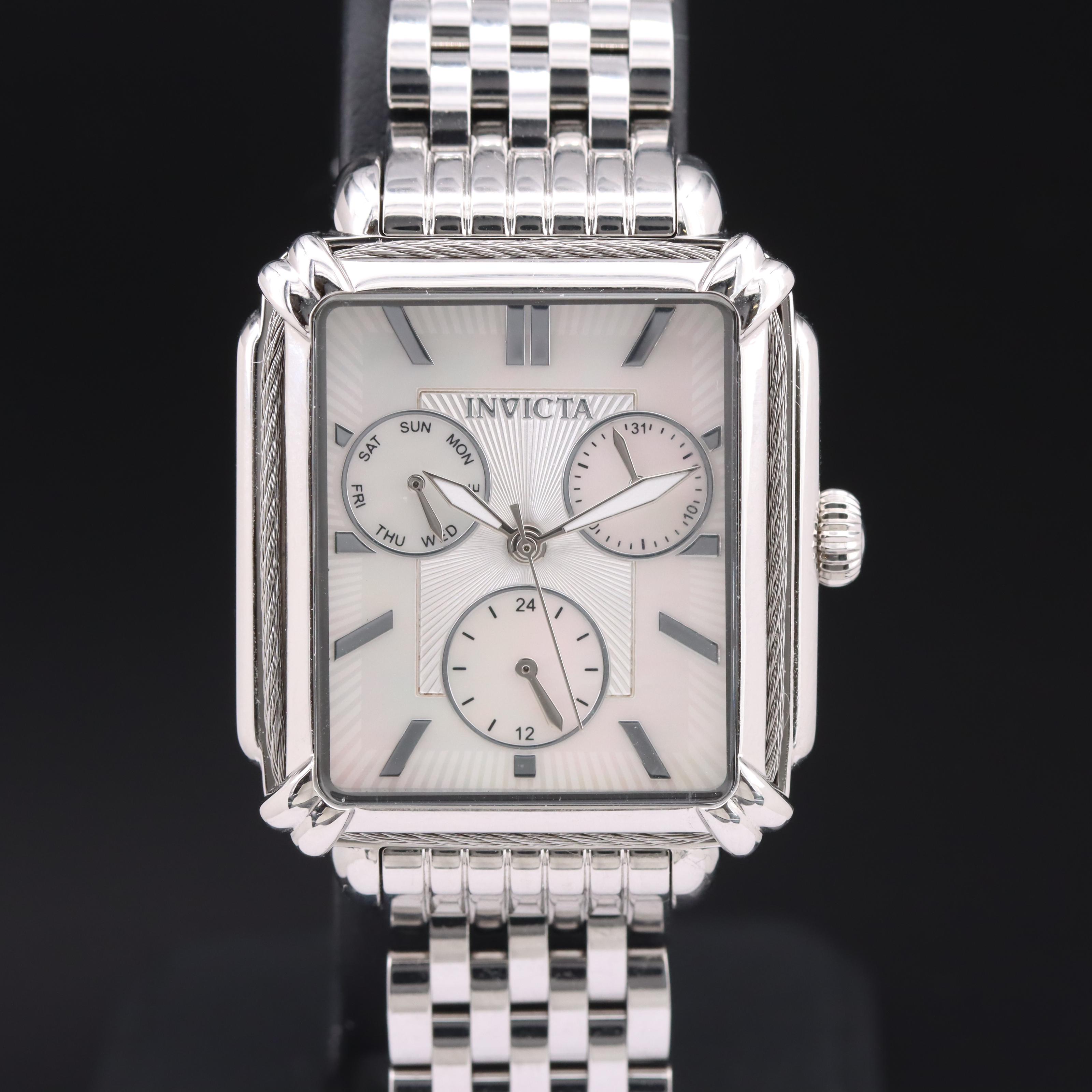 Invicta Wildflower Mother-of-Pearl Dial Day-Date Watch