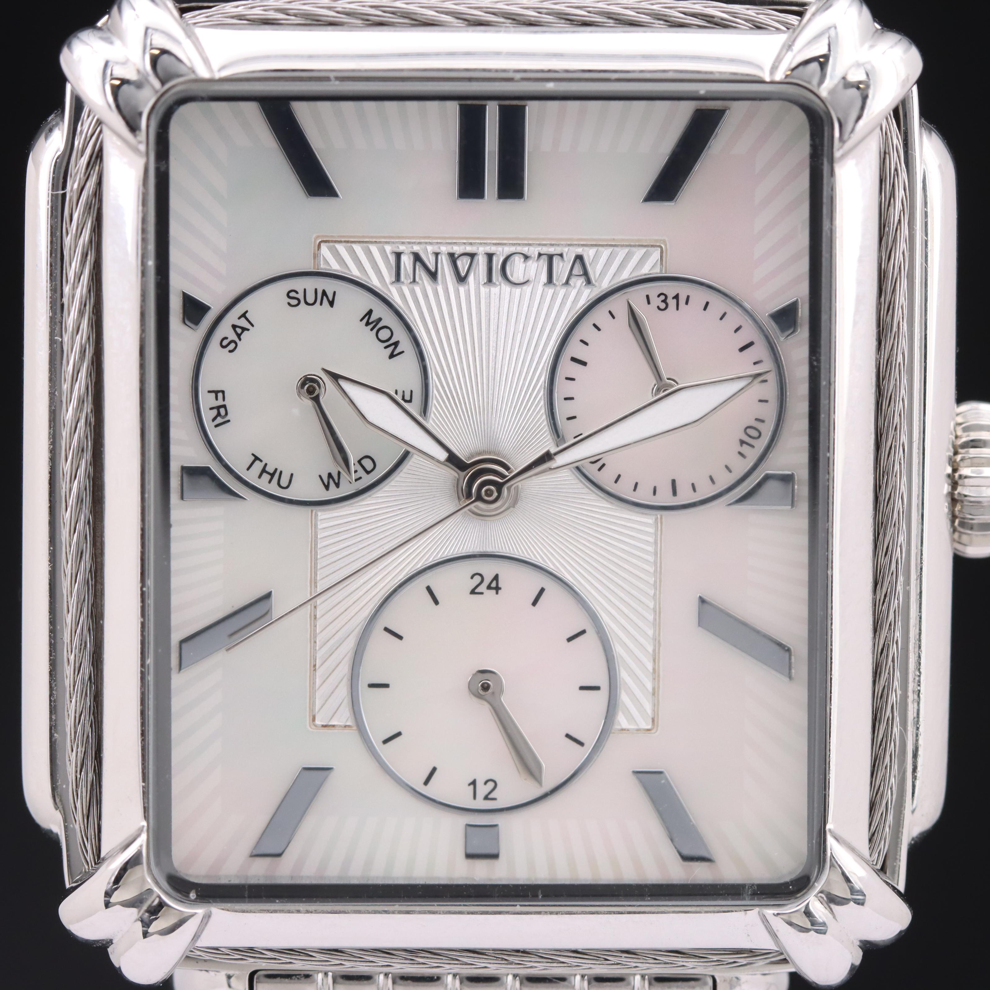 Invicta Wildflower Mother-of-Pearl Dial Day-Date Watch